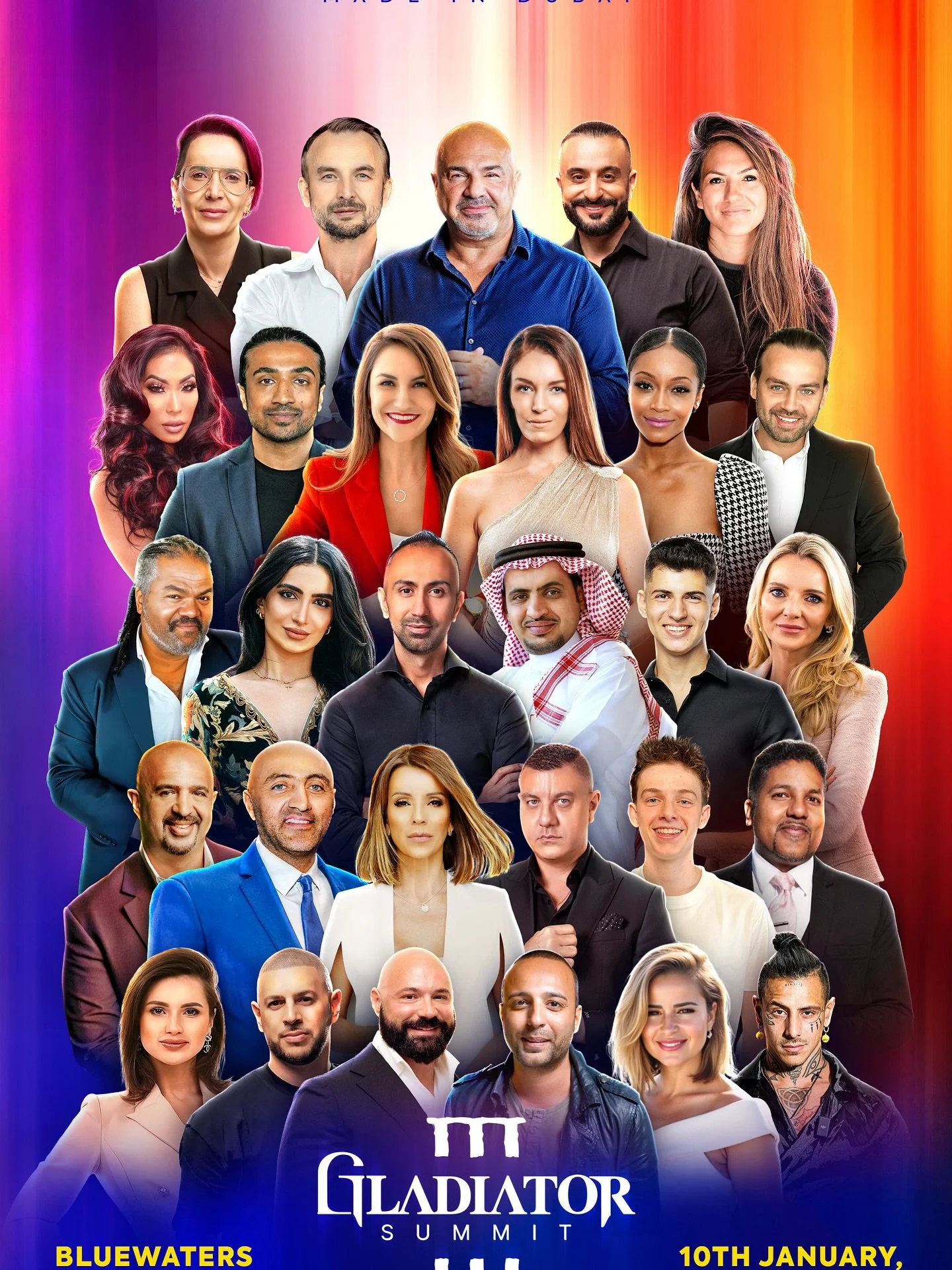 I&rsquo;m honoured to announce that I will be one of the speakers at @gladiatorsummit III on January 10, 2026, at Banyan Tree, Bluewaters Dubai.

A gladiator is never defined by the arena&hellip;
but by the courage he carries into it.

From the ice o