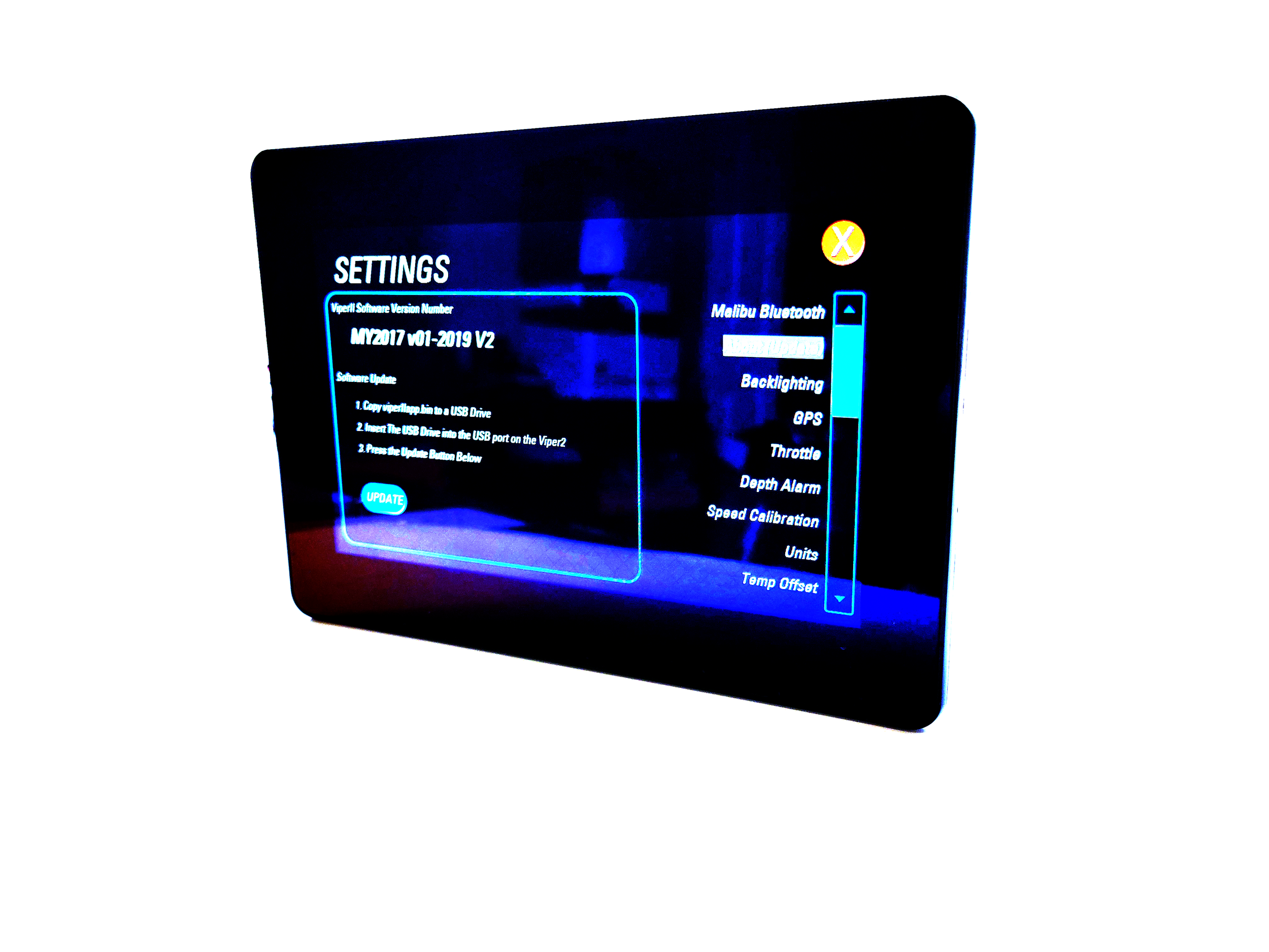 Malibu Medallion Touch Command Center 12" Delamination Repair LCD Panel