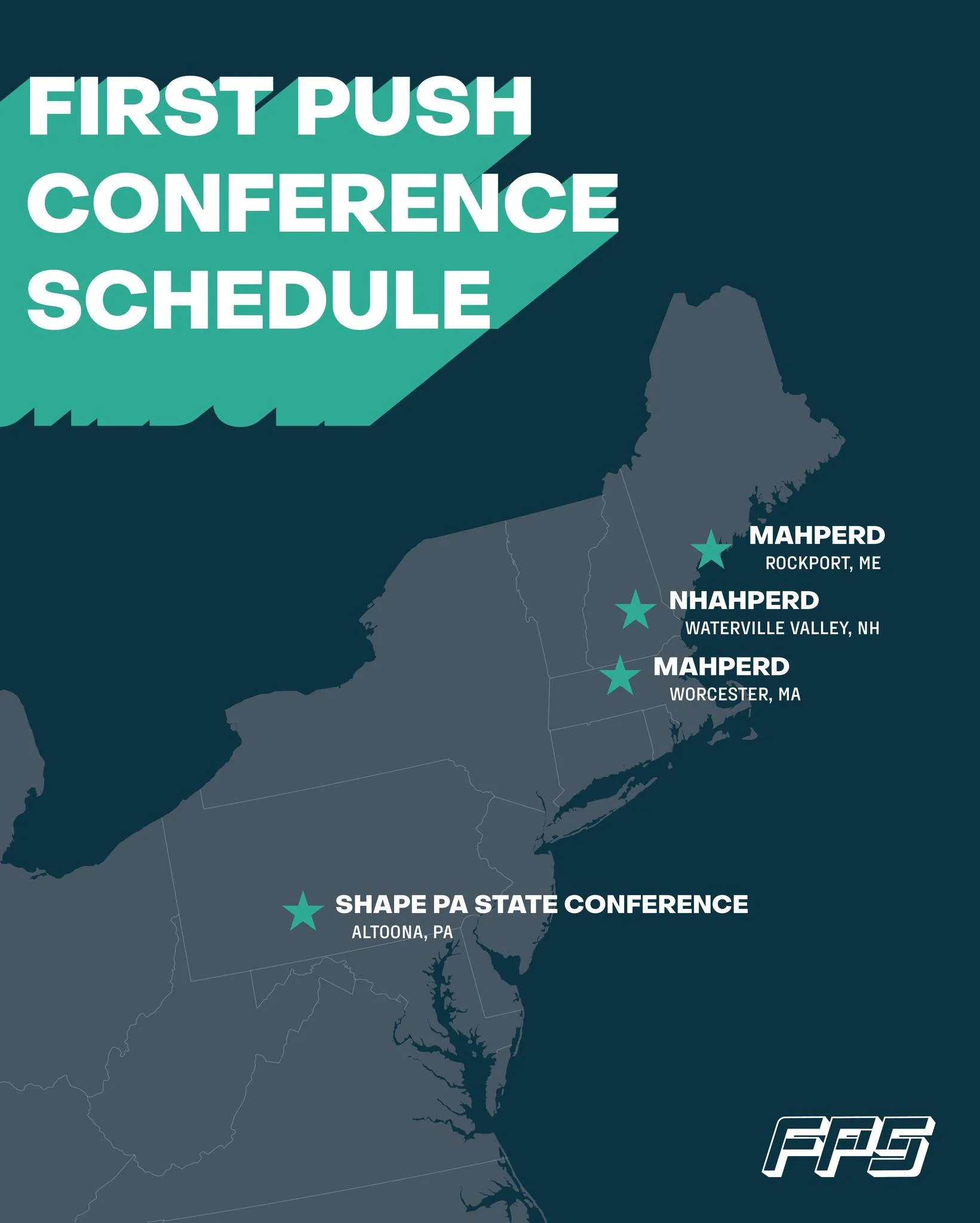 We're hitting the road! This month we'll be attending state PE conferences in Maine, New Hampshire, Massachusetts, and Pennsylvania to spread some stoke and meet our teachers. Check out the schedule below, come say hi and take a chance on the prize w