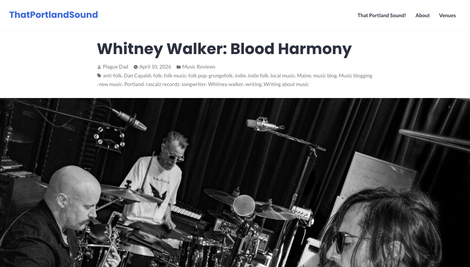 Portland Sound Album Review: Blood Harmony