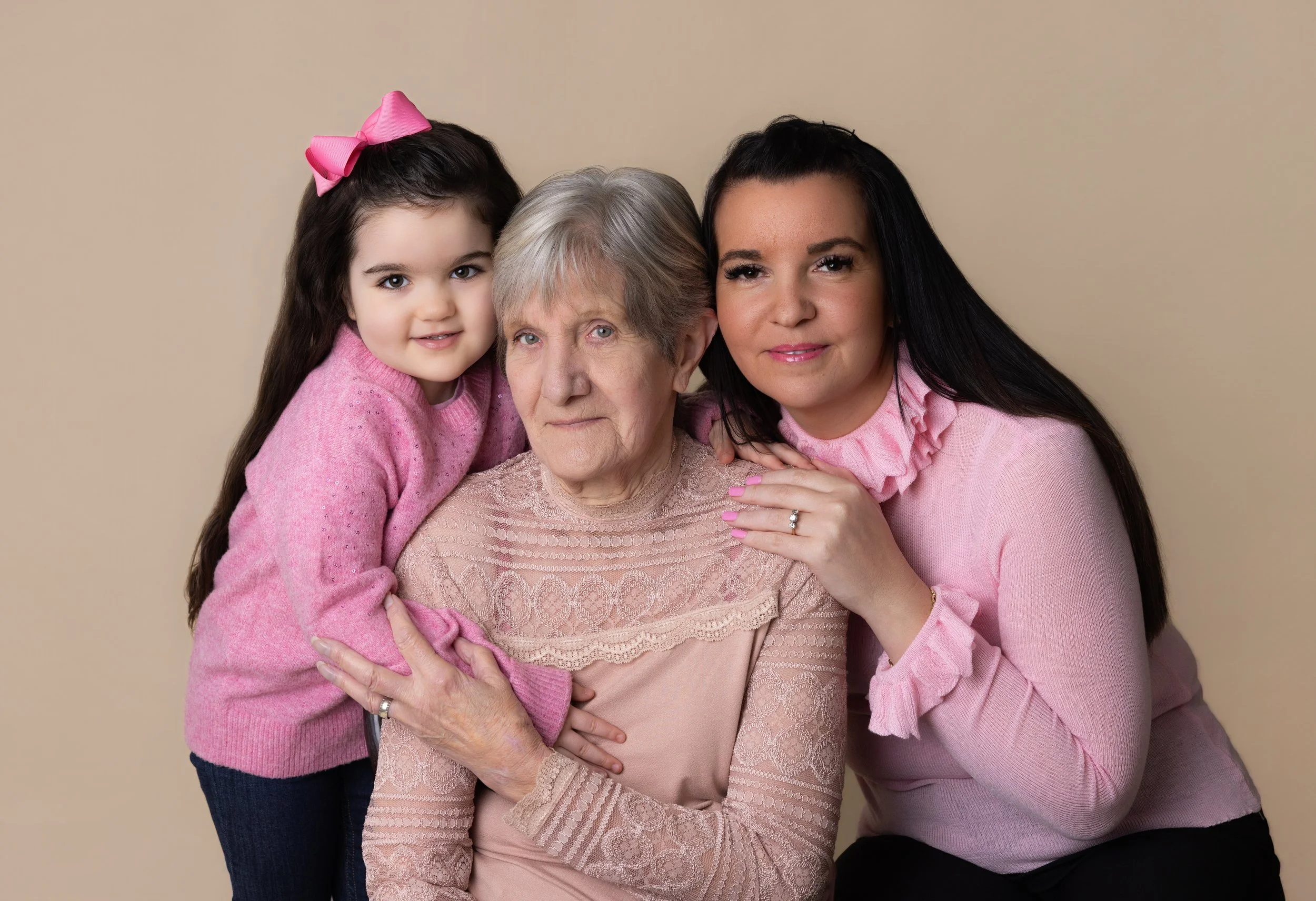 3 generations on a photoshoot