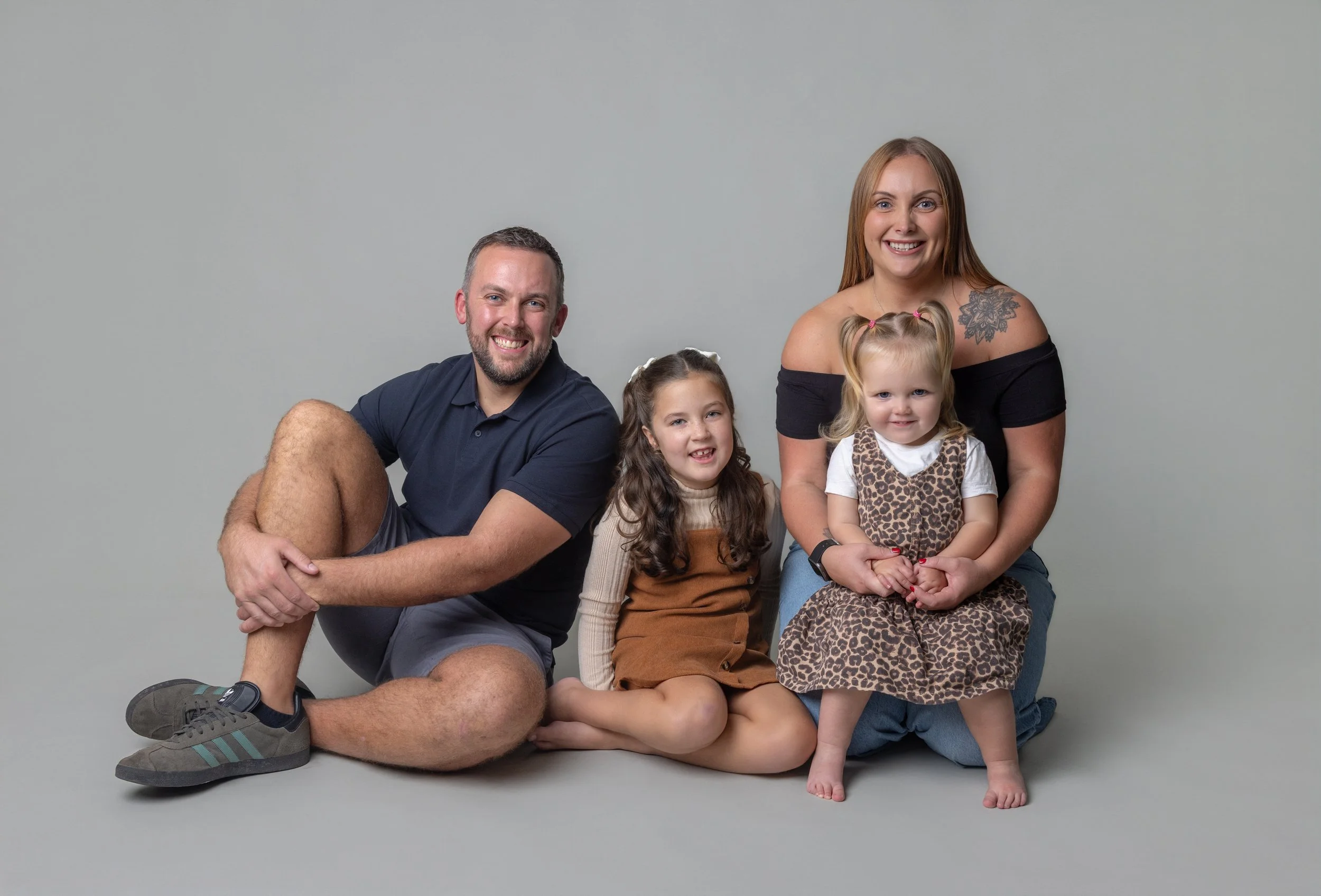 Family on a photoshoot