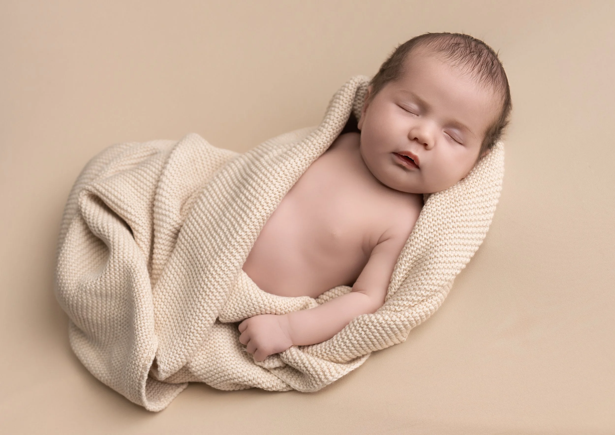 Baby wrapped in a blanket