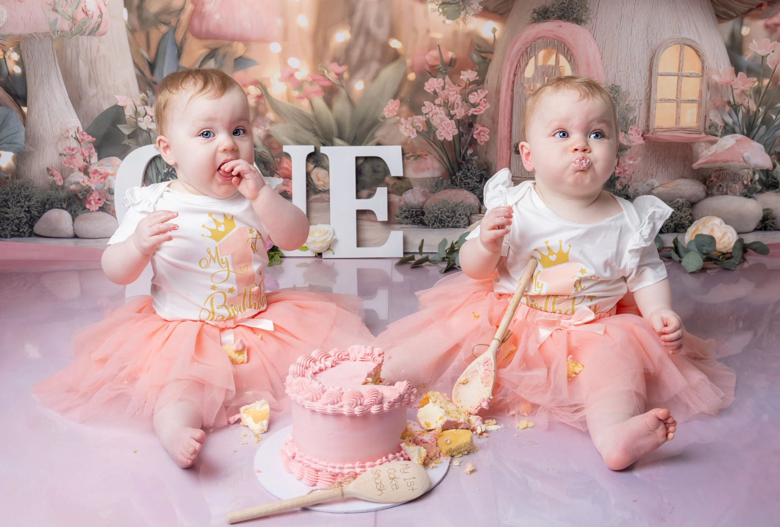 twins cake smash