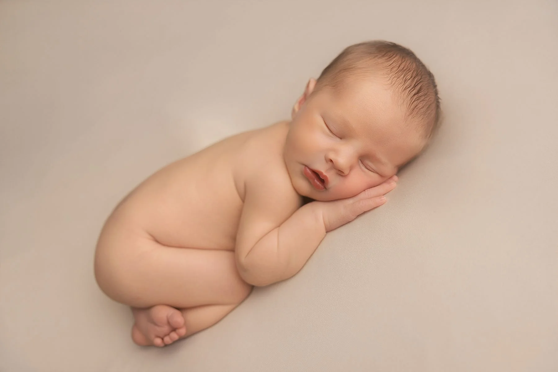 Newborn baby on a photoshoot in Accrington
