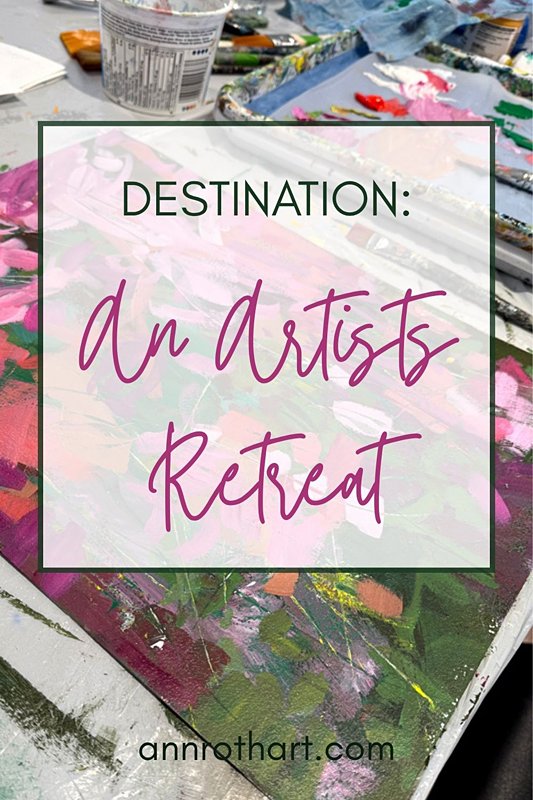 An info graphic:  Destination An Artists Retreat