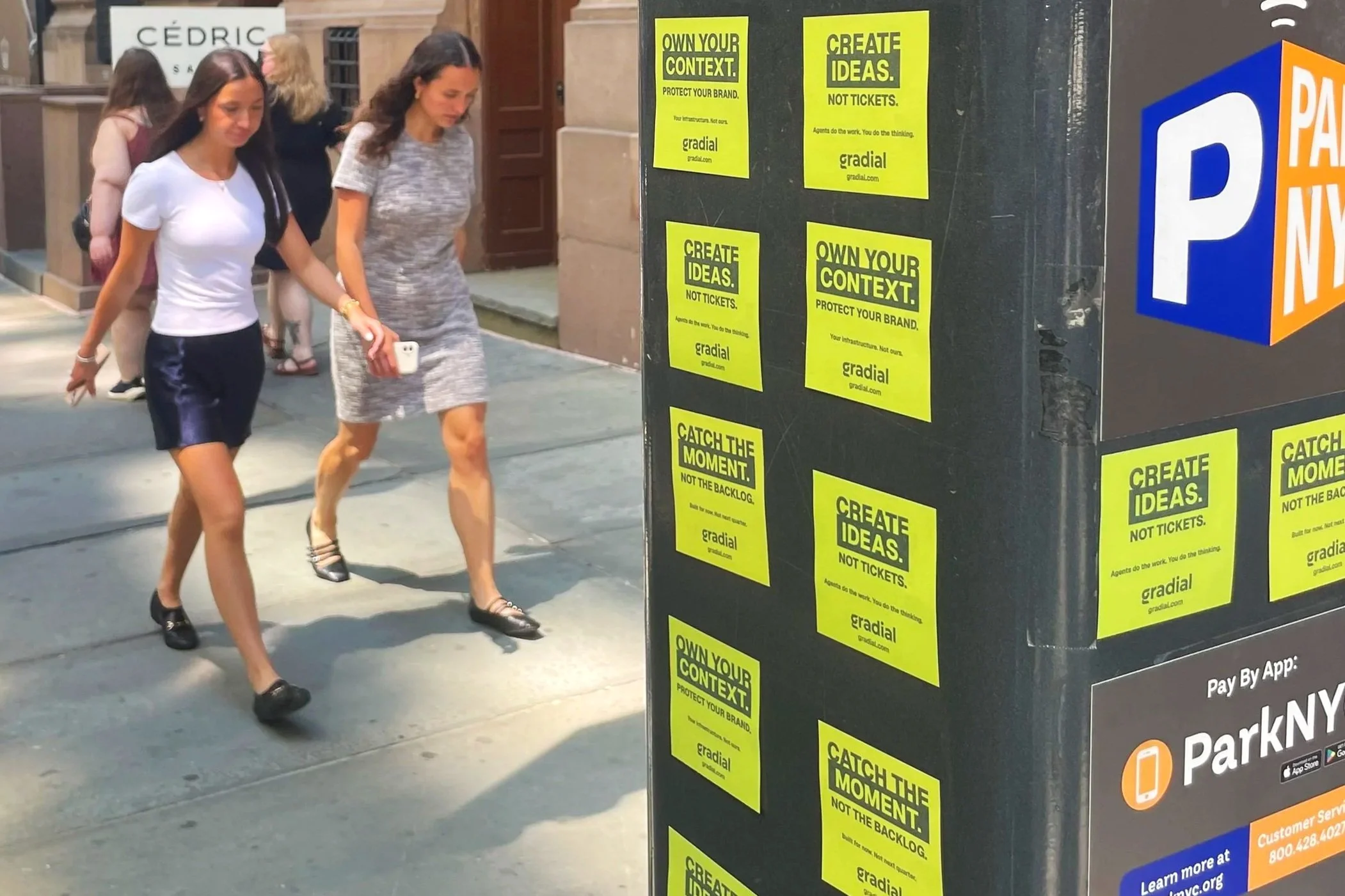 Brand Awareness In The City Streets: Gradial Sticky Notes