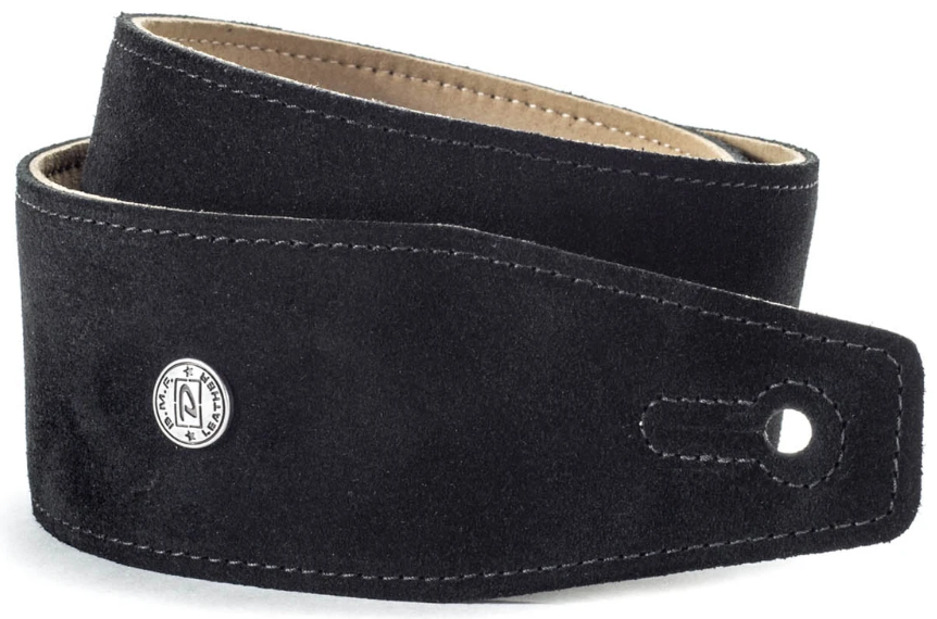 Dunlop Suede Guitar Strap Ebony01.png