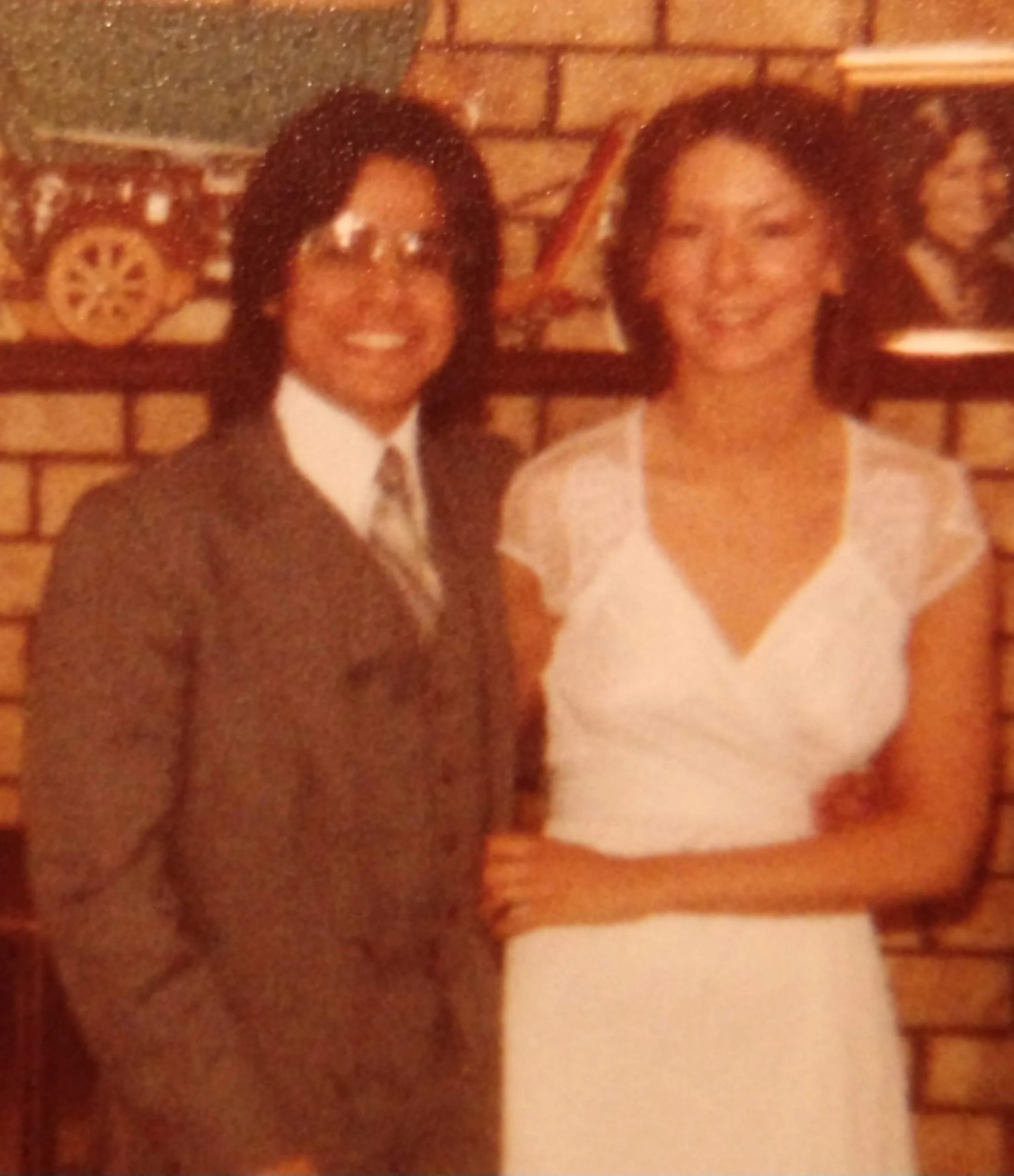 High school prom photos of the owners's of Boca Music.