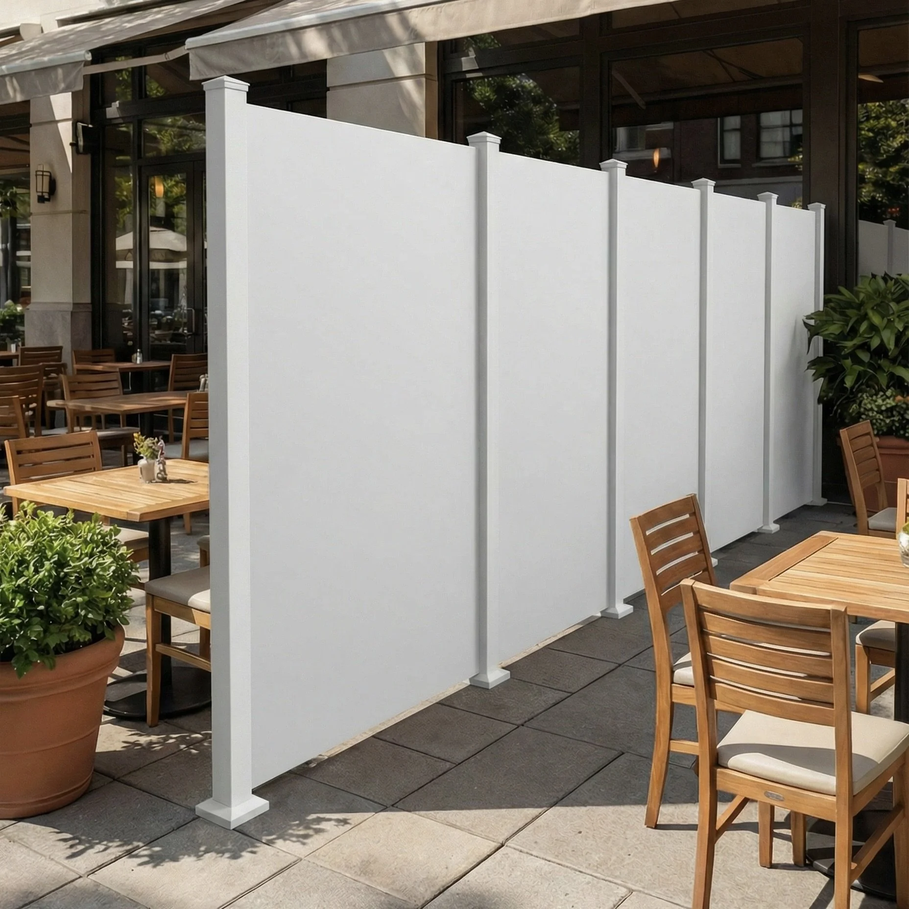 Solid Screens White Restaurant Patio Divider.jpeg