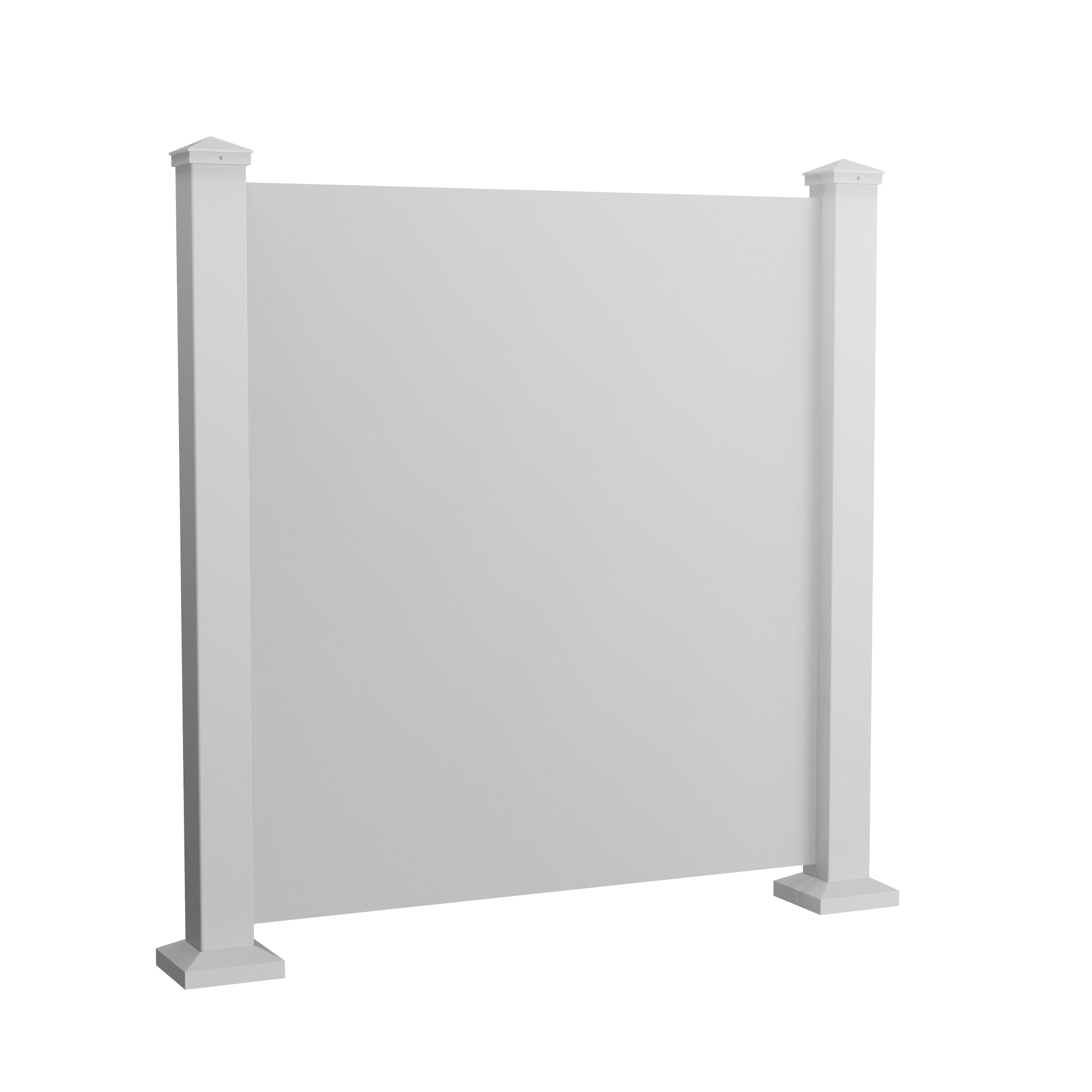Shorty - White Solid Angle with White Posts.png