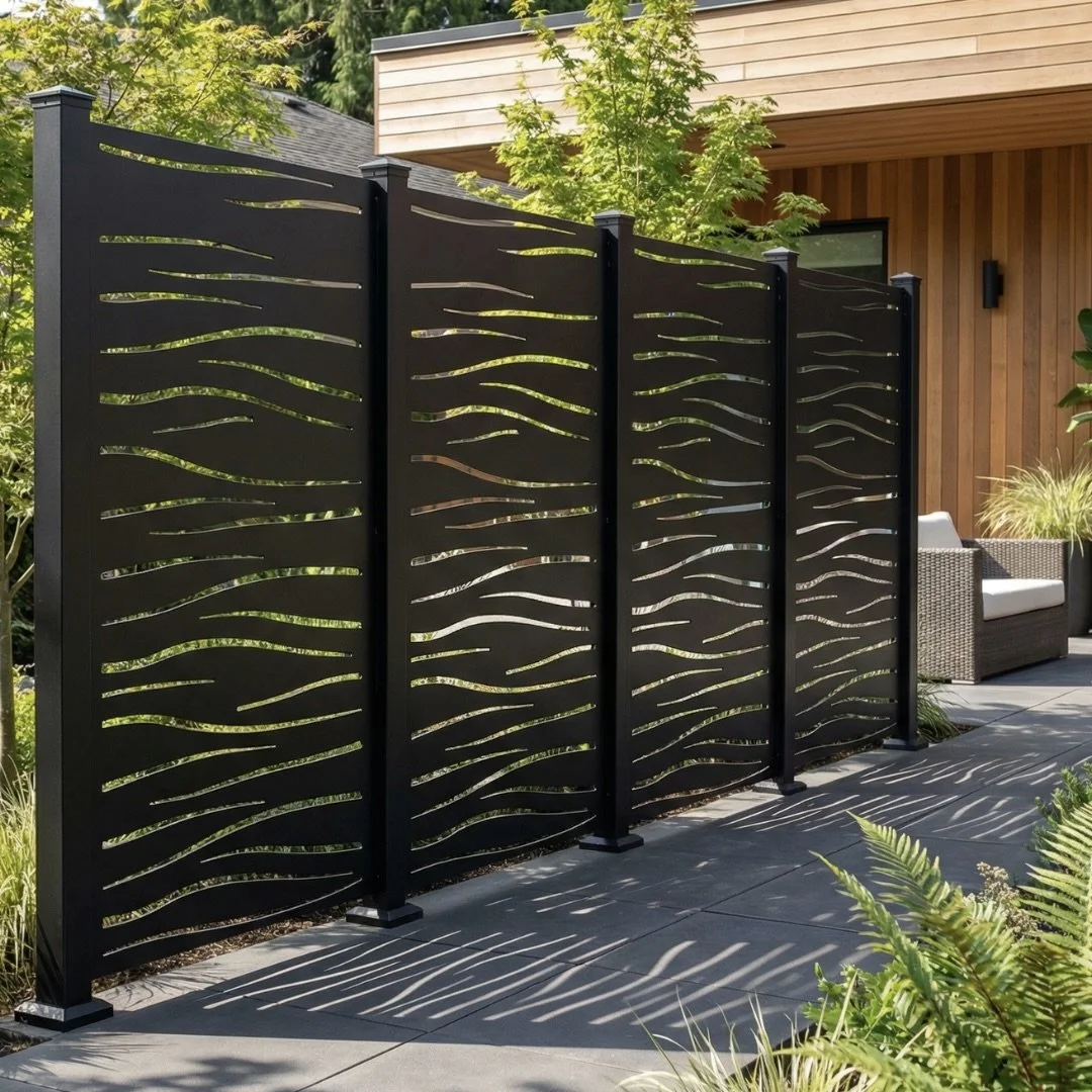 High Tide Privacy Screen – Black Patio Divider