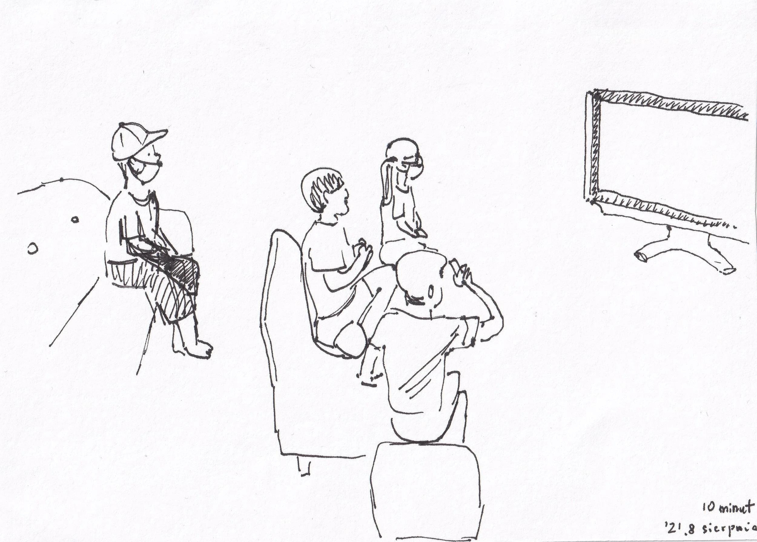 Switch Party / Pigment ink on paper, 2021