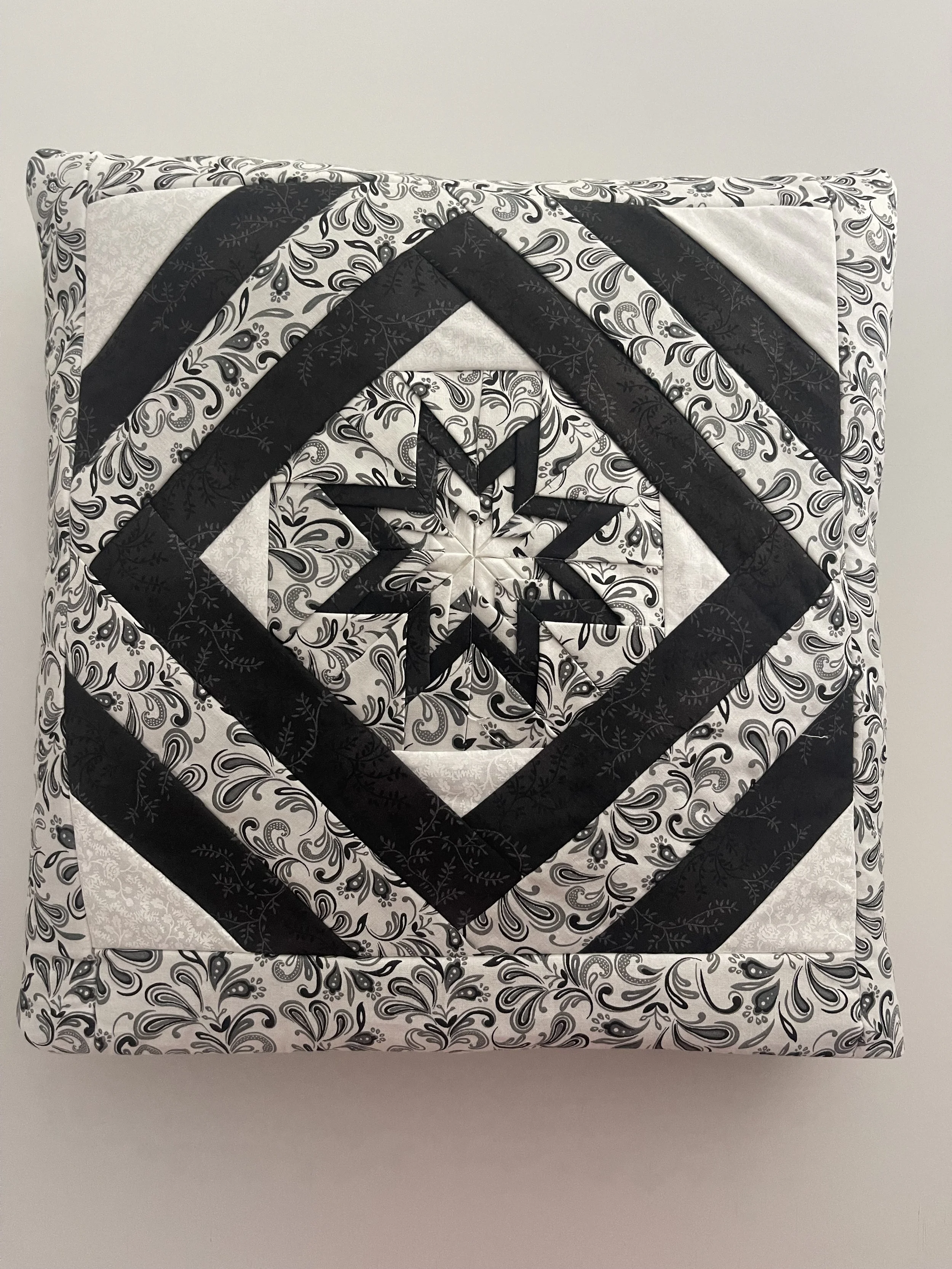 Black and White Paisley Folded Star.jpeg