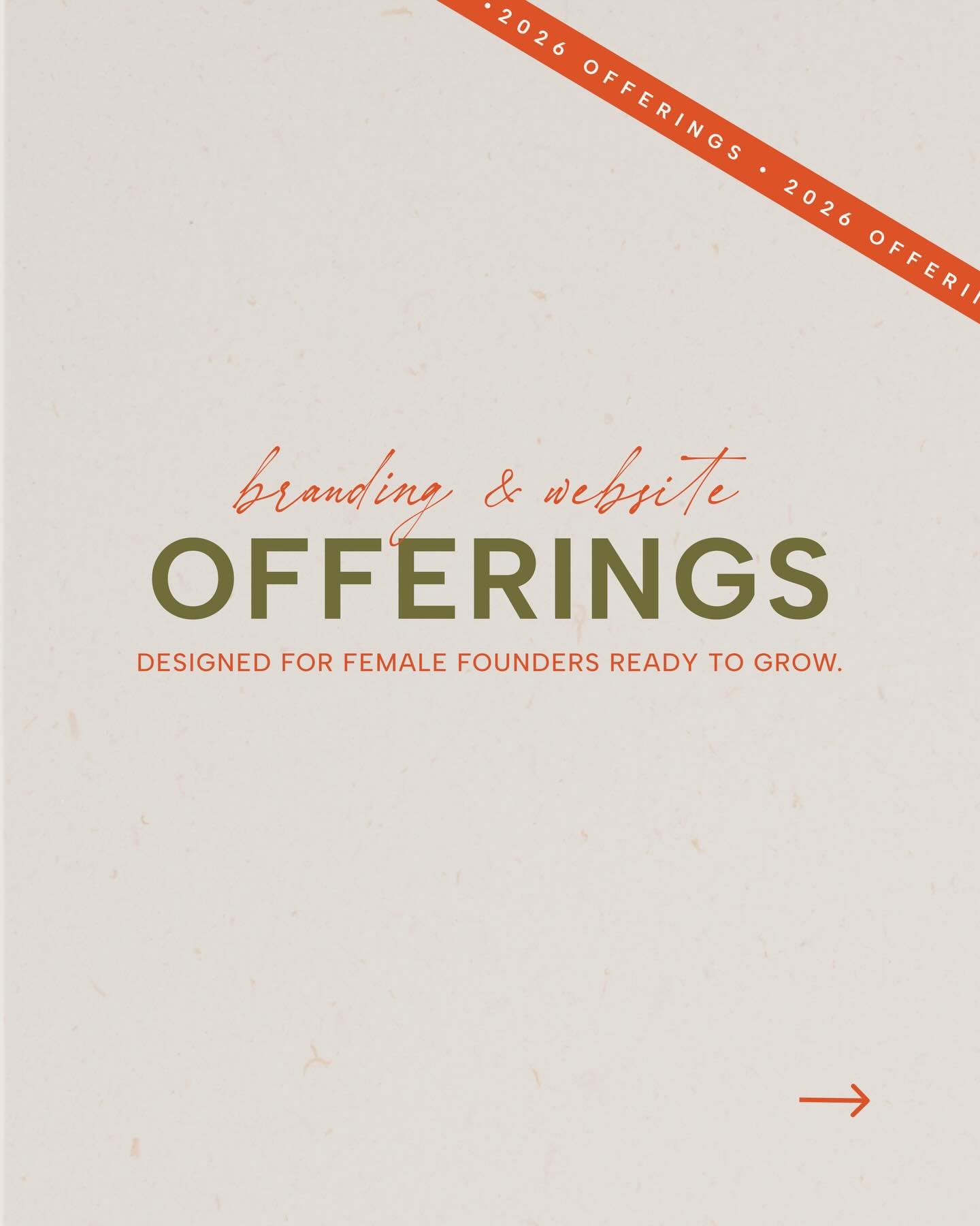 The 2026 offerings are LIVE  baby!! These are built for female founders who want their brand and website to reflect where they&rsquo;re actually headed. ⚡️
 Clear strategy. Thoughtful design. Websites that work.

Whether you&rsquo;re refining what yo