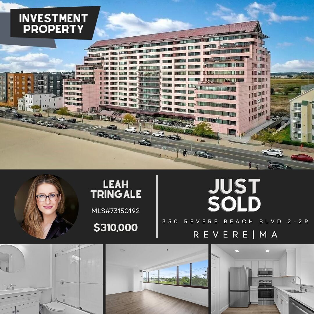 SOLD ✨ Congratulations&nbsp;to&nbsp;our client for purchasing a&nbsp;beautiful investment property&nbsp;located on Revere Beach! 🌊

Studio | 1 Bath | 462 sq. ft. 

&bull; Fully Renovated Studio
&bull; Views of Boston Skyline 🏙️
&bull; 1 Deeded park