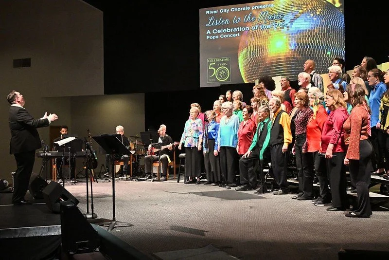 River City Chorale performing during Pops Concert performance