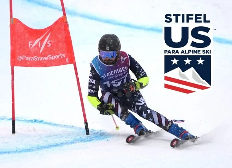 Giant slalom racing with one pole and a rigid left-arm brace