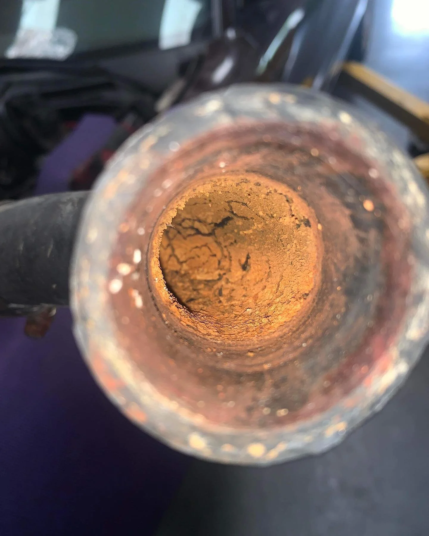 What are some signs that an engine needs a coolant flush? This may be a severe one. #arhindrichsllc #houston #texas #cypresstexas #thatmiatashop #coolantflush #sendhelp #routinemaintenance