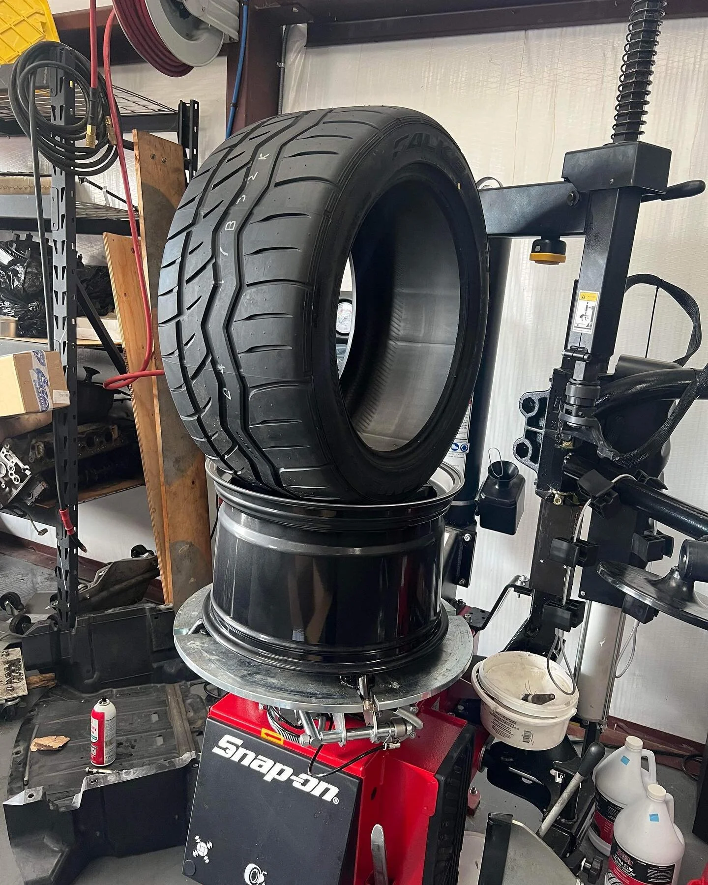 Did we mention we got tire machines? We got some @falkentire 295s in today and installed them on @austin_brz to match his #widebody #brz. #arhindrichsllc #houston #texas #cypresstexas #thatmiatashop #falkentires #bigtires #houston86s #toyobaru