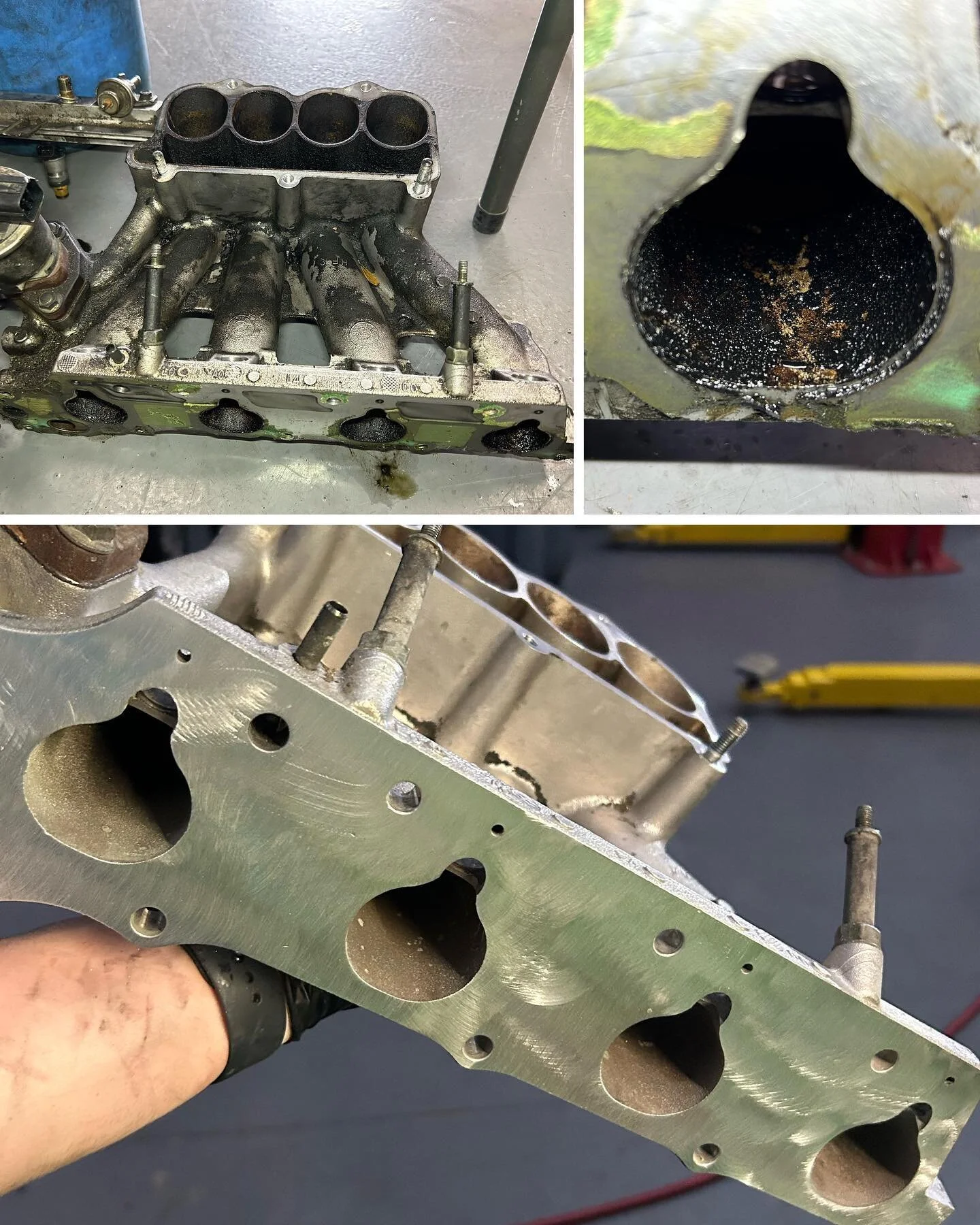 Massive cleanup job on the intake manifold and throttle body of this 2000 #honda #accord with almost 300k miles. #arhindrichsllc #houston #texas #cypresstexas #thatmiatashop #houstonhonda #h23vtec #routinemaintenance