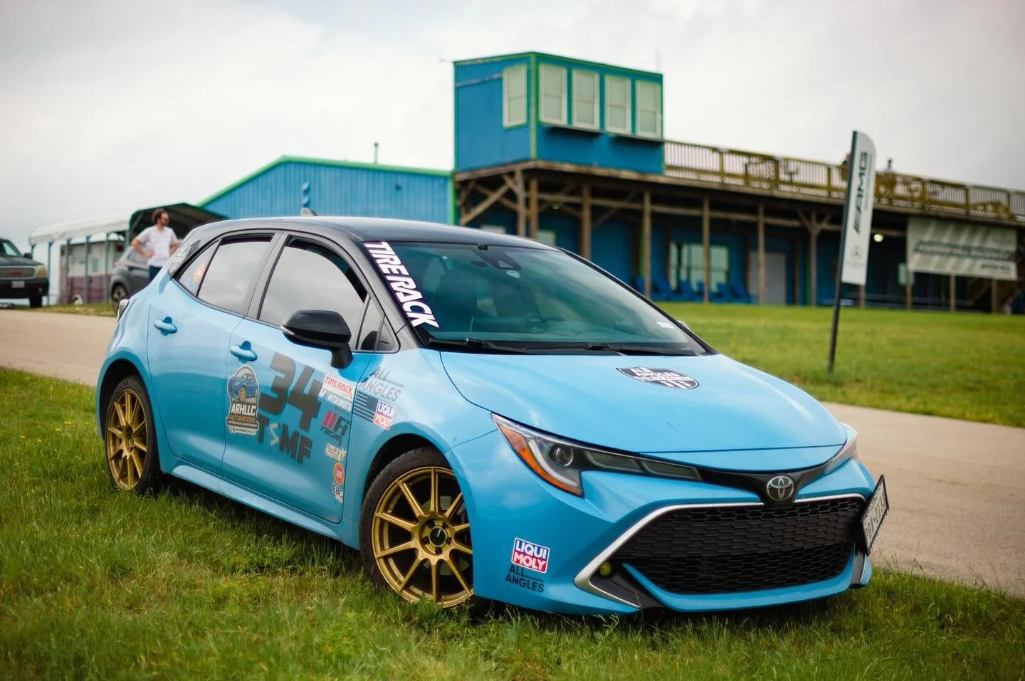 @joenat248 out at @harris_hill_raceway with his #E210 #toyota #corolla #XSE #hatchback. Love this thing. #arhindrichsllc #houston #texas #cypresstexas #thatmiatashop #corollaxse