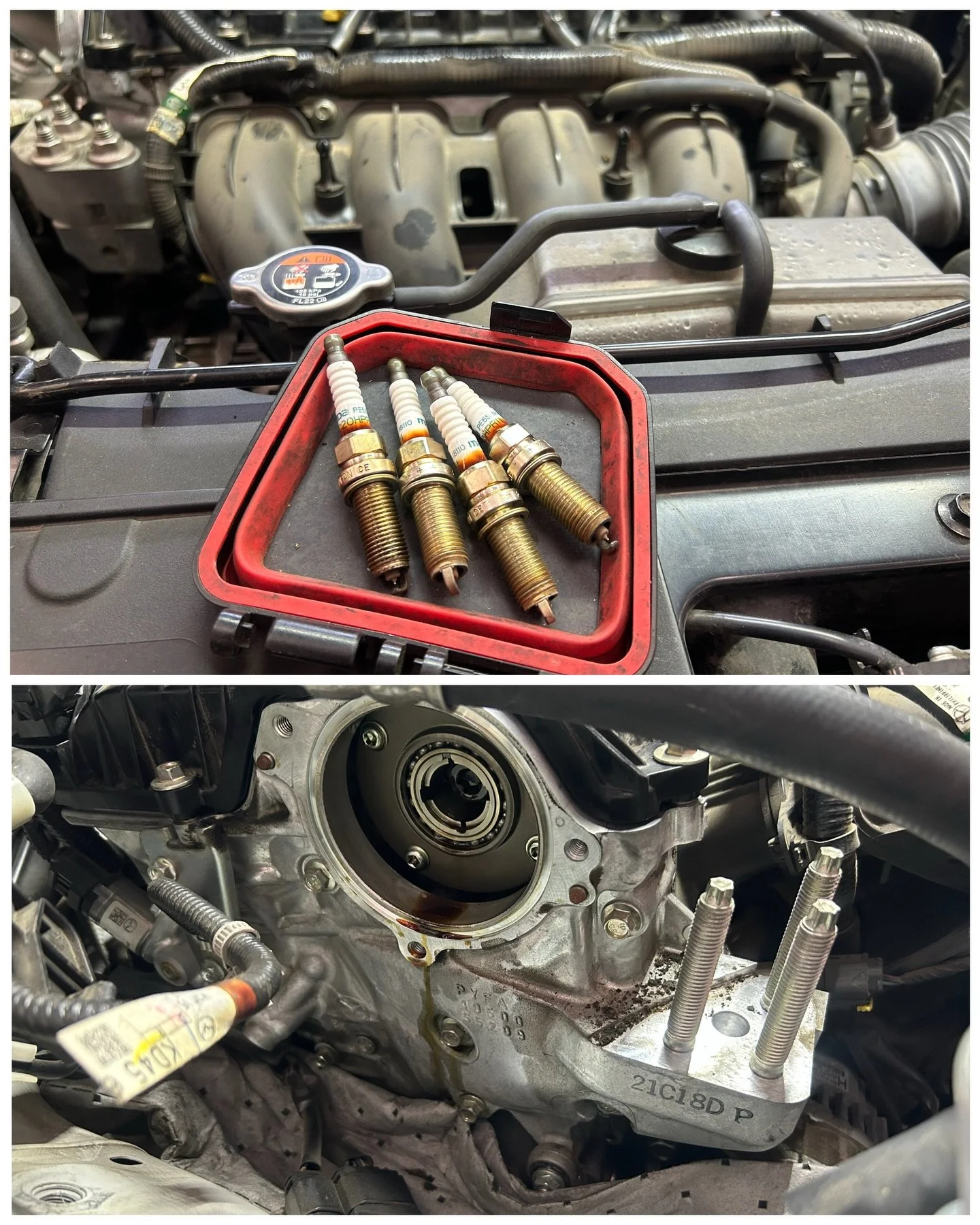 Valve cover gasket, spark plugs, and VVT gasket replacement on a 2021 Mazda CX5. #arhindrichsllc #thatmiatashop #mazdacx5