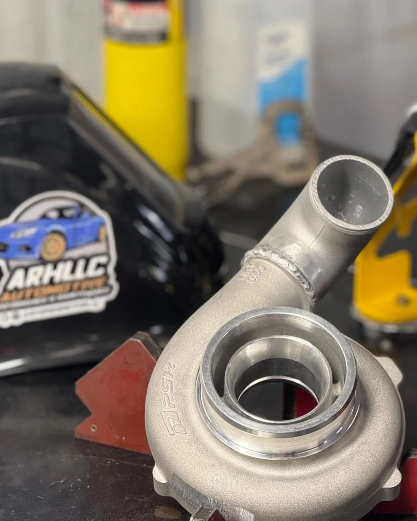 Modified and welded this turbo outlet for a customers #NCmiata build in the shop. Now off to powder coating. #arhindrichsllc #houstonmiataclub #houstonmiatagroup #thatmiatashop @houstonmiataclub