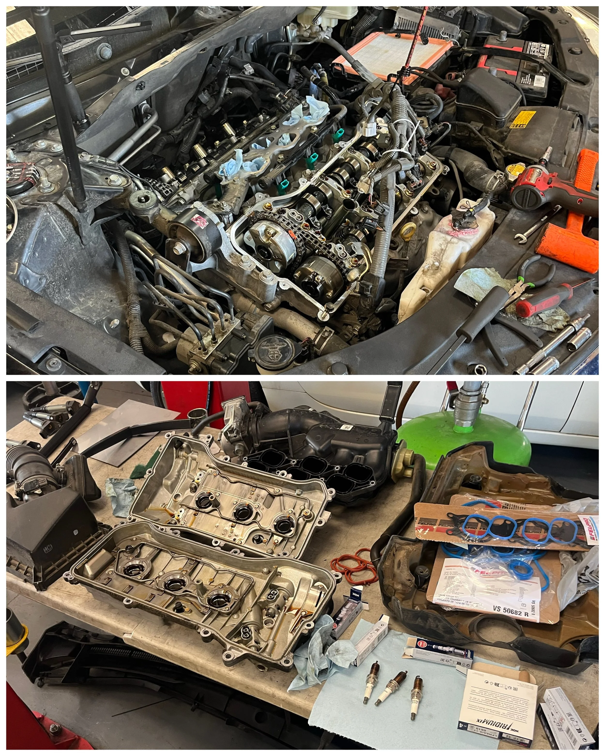 2014 Toyota Avalon in for spark plugs, valve cover gaskets, and intake gaskets. #arhindrichsllc #thatmiatashop #toyotaavalon