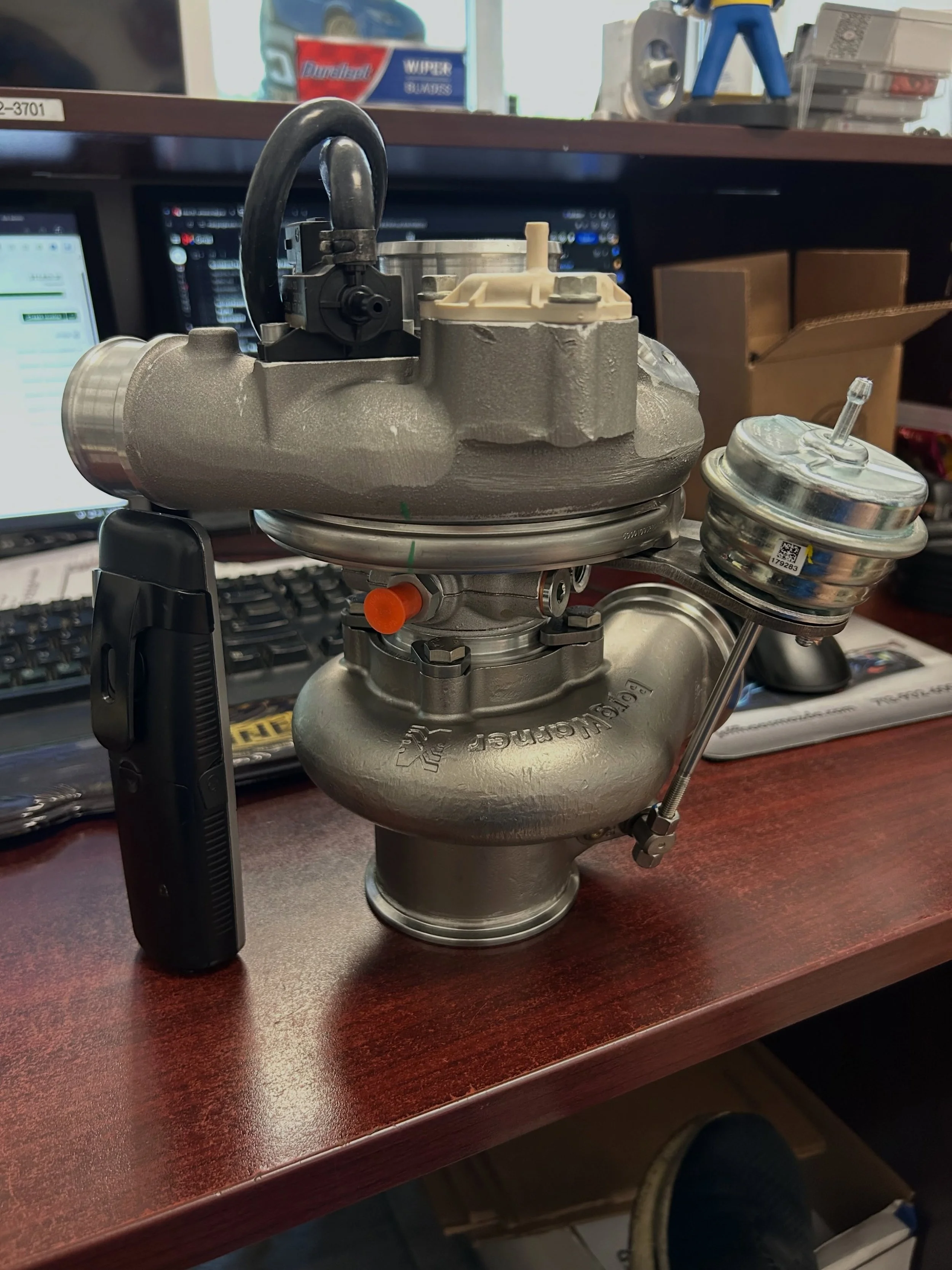 One @borgwarnerboosted 7163 turbocharger for a customers track car #NCmiata build. This thing is going to FLY. 

#arhindrichsllc #houstonmiataclub #houstonmiatagroup #borgwarnerturbo @houstonmiataclub