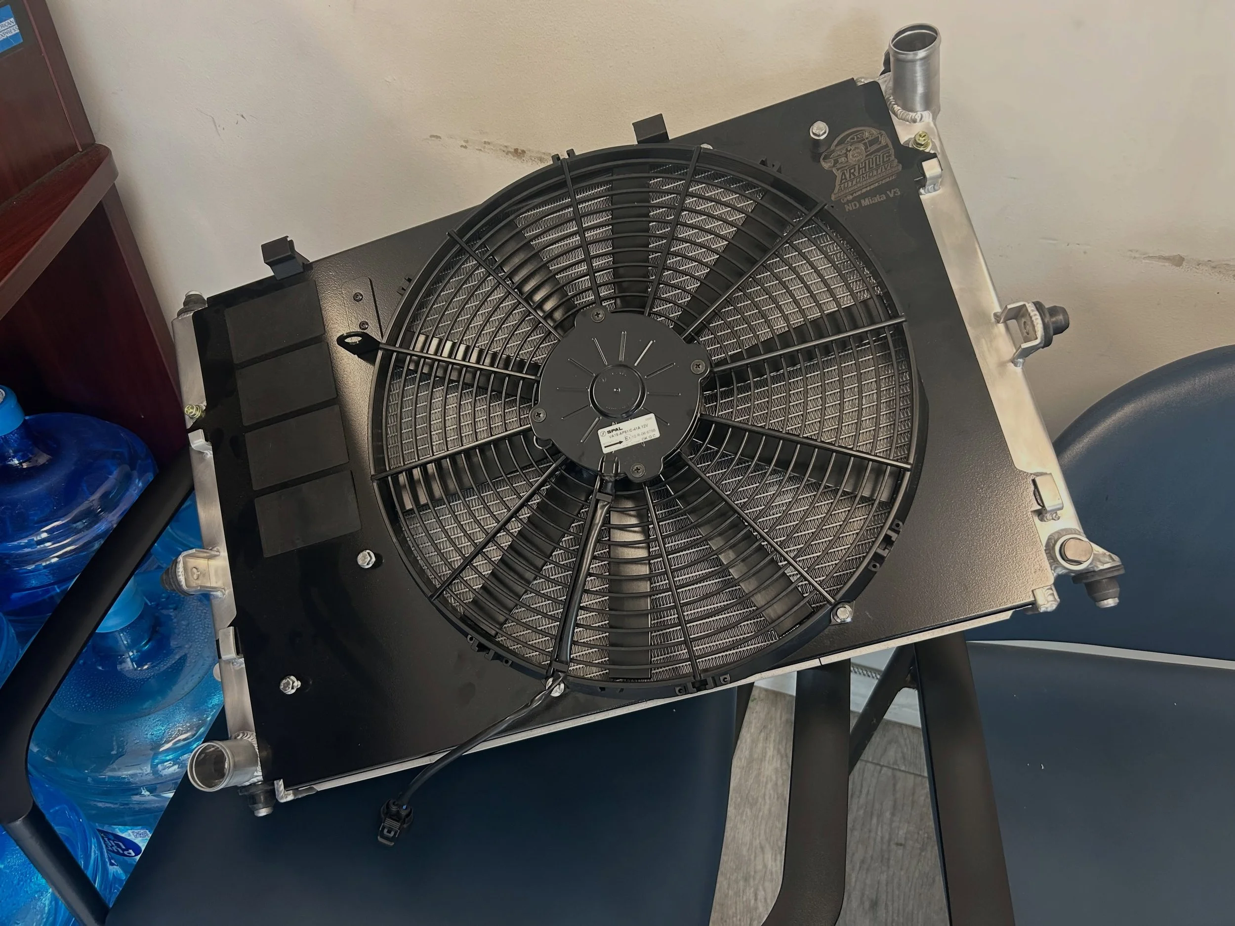 Our fan and Koyo radiator combo for #NDmiata is getting boxed up to go to the UAE! Thank you for the long distance support. 

#arhindrichsllc #houstonmiataclub #houstonmiatagroup @houstonmiataclub @koyoradjapan