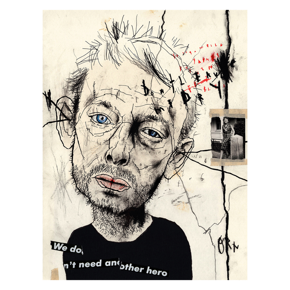 Thom Yorke 10" x 13.25" — Lewis Rossignol Art