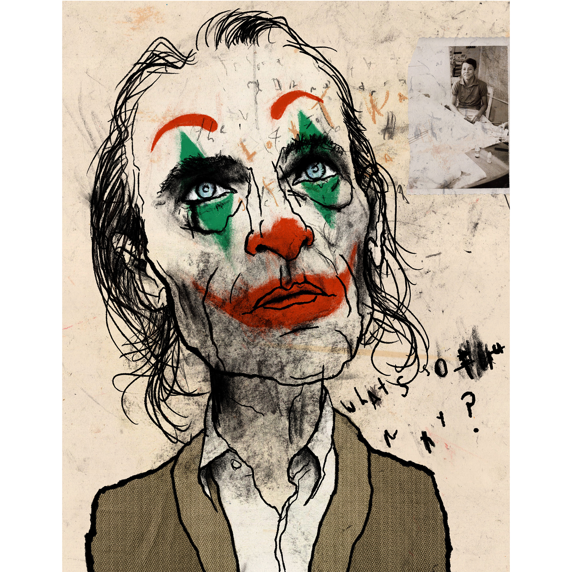 Charles Bukowski 11 x 14 — LEWIS ROSSIGNOL | ARTIST | FINE ART