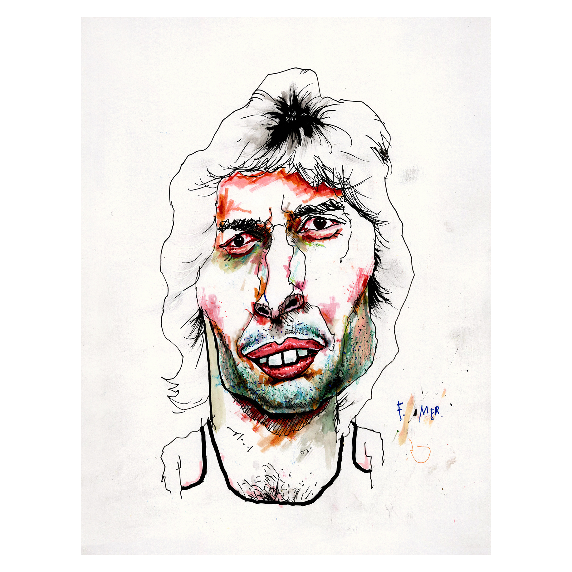 Freddie Mercury 10.5" x 14"