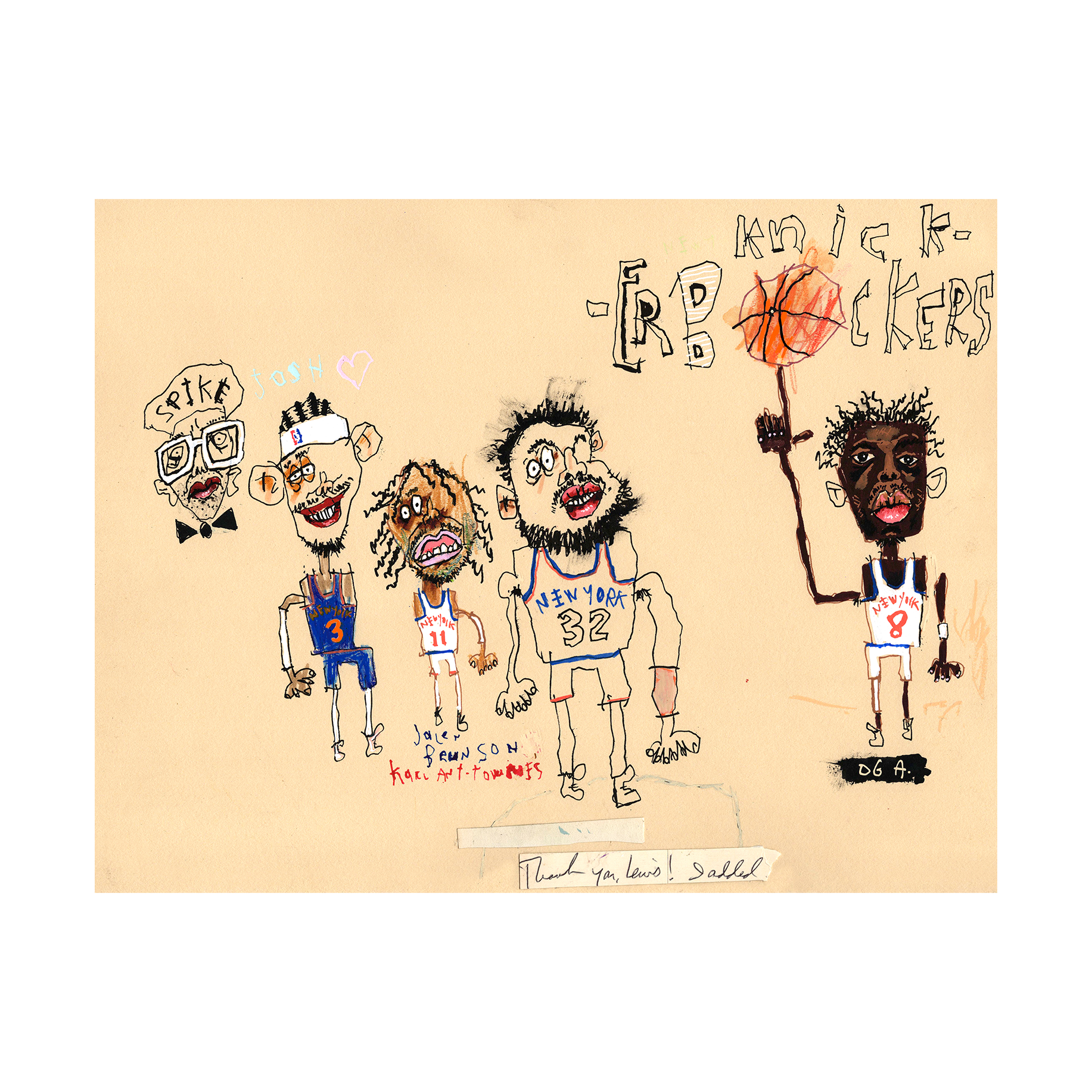 New York Knicks  14.25" x 11"