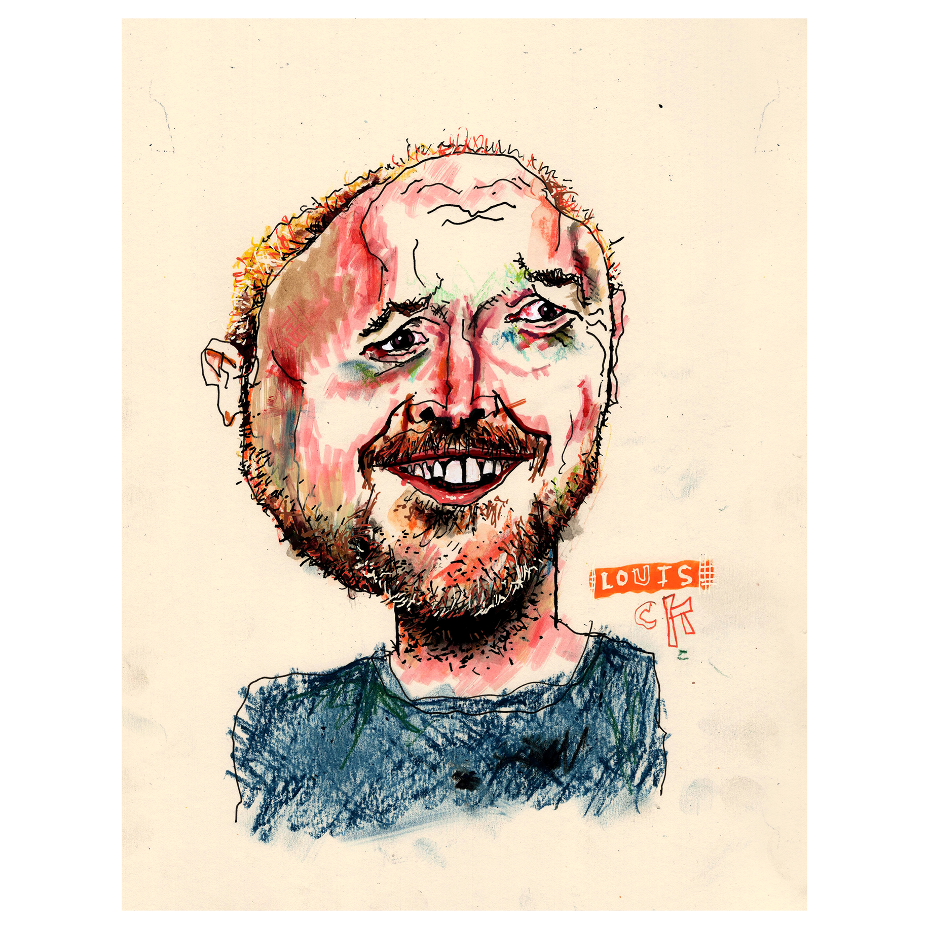 Louis CK  10.5" x 14"