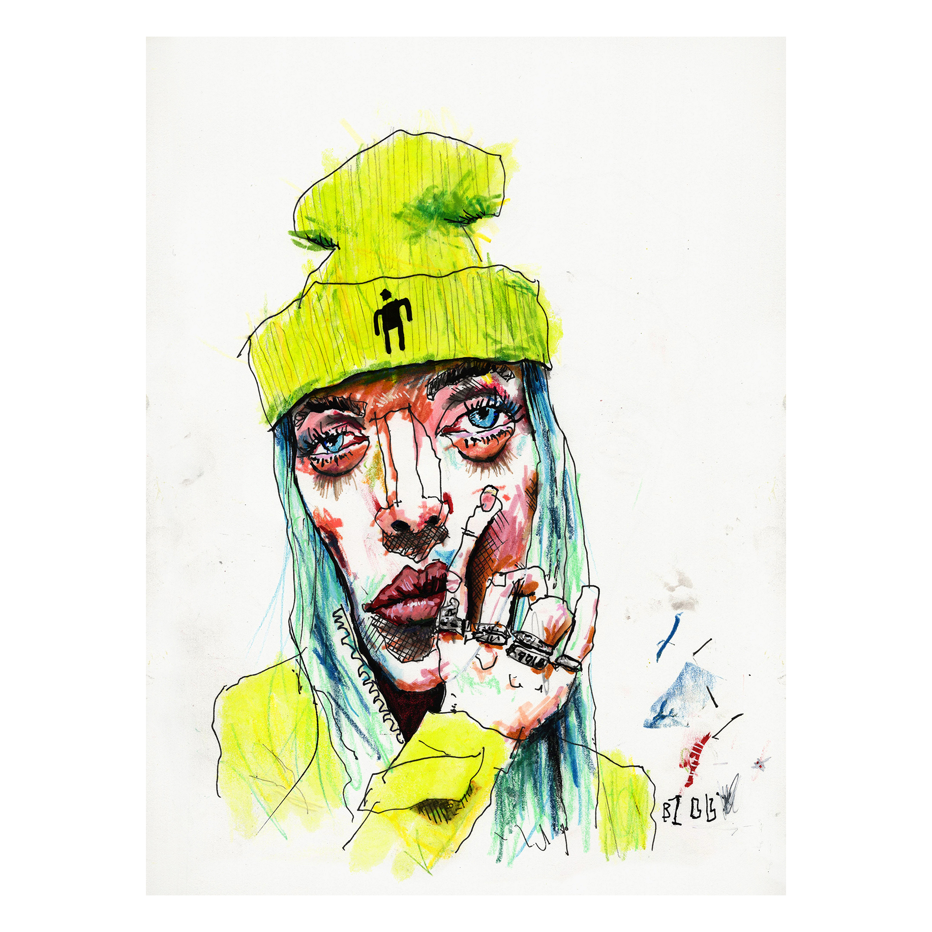 Billie Eilish 12" x 9"