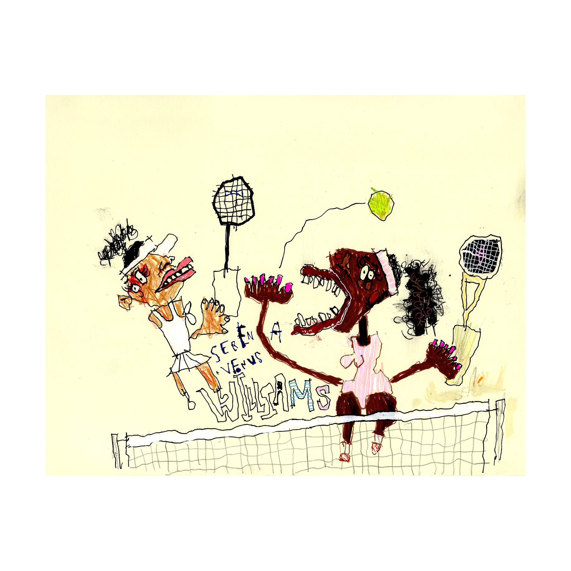 Venus And Serena Williams  14" x 11"