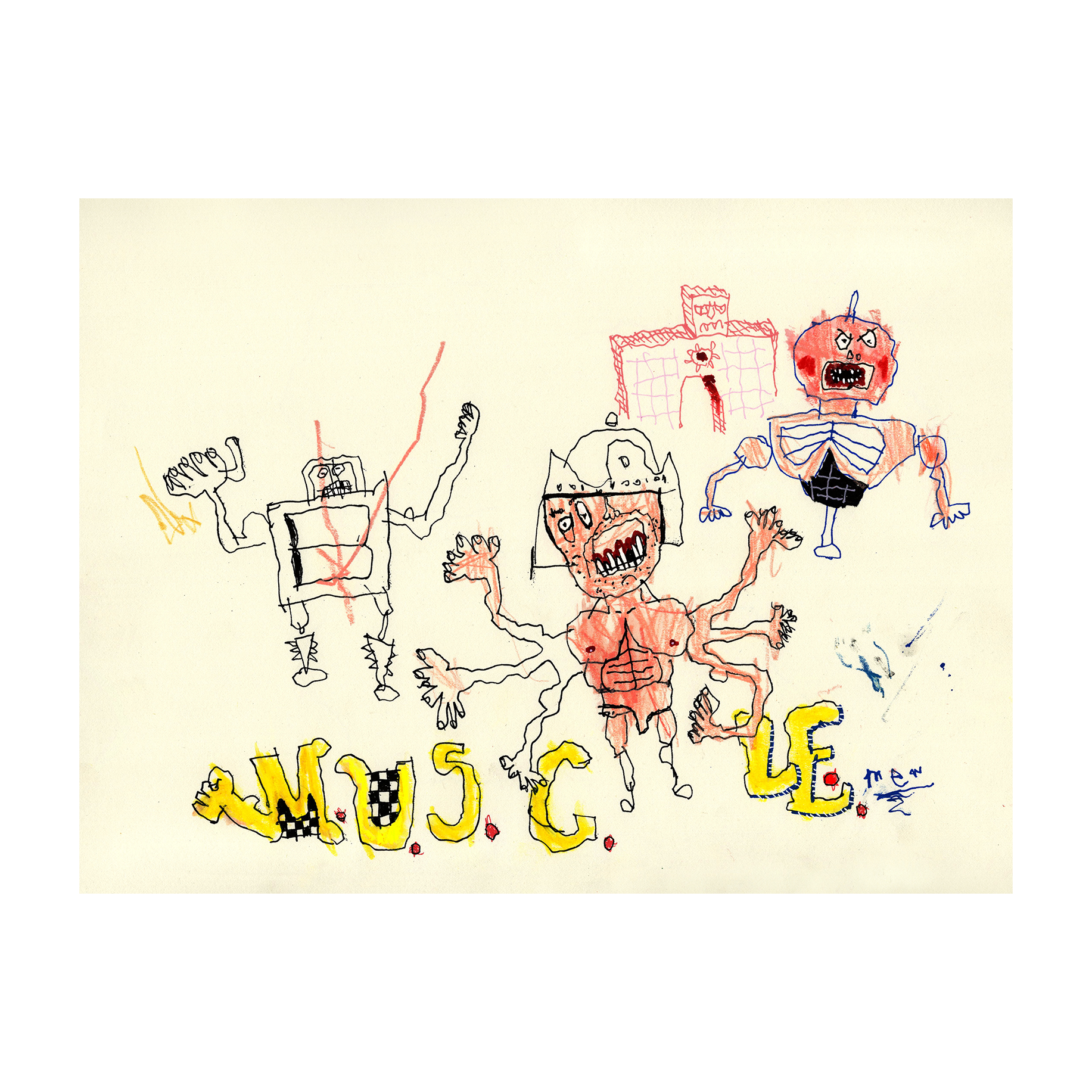 Muscle Men Toys 14" x 11"