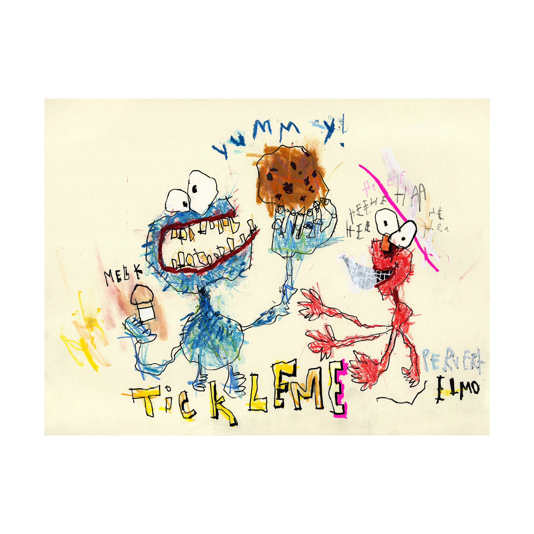 Cookie Monster and Elmo 14" x 10.5"