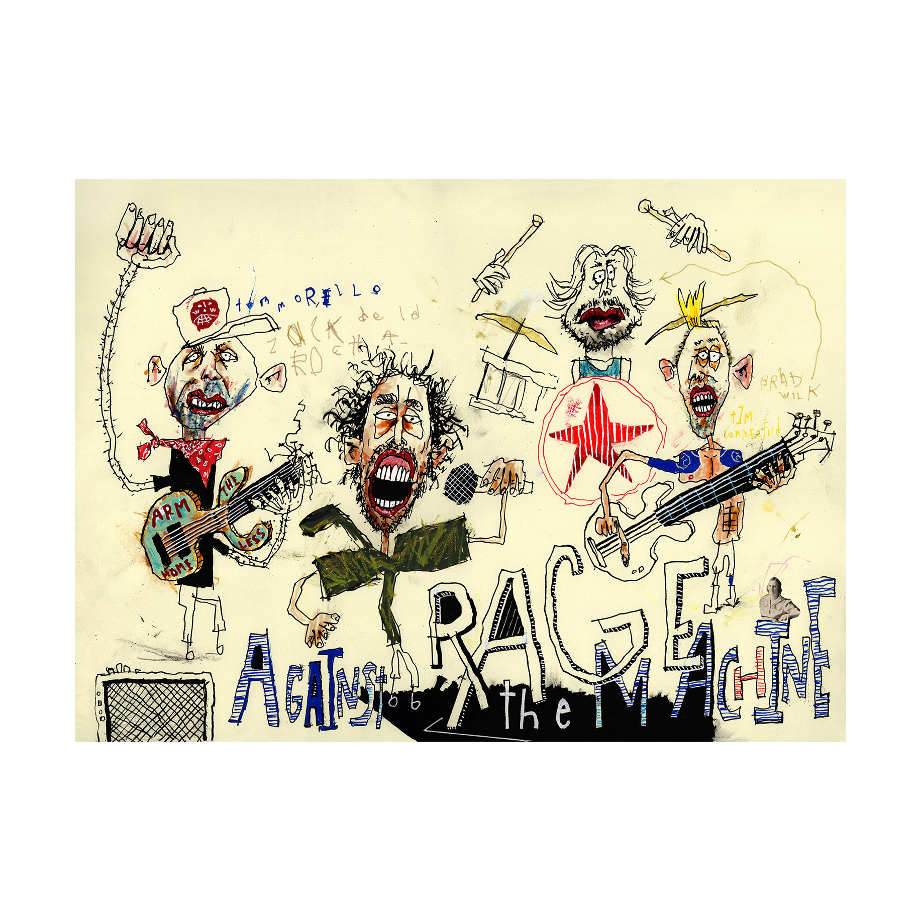 Rage Against The Machine 15" x 11"