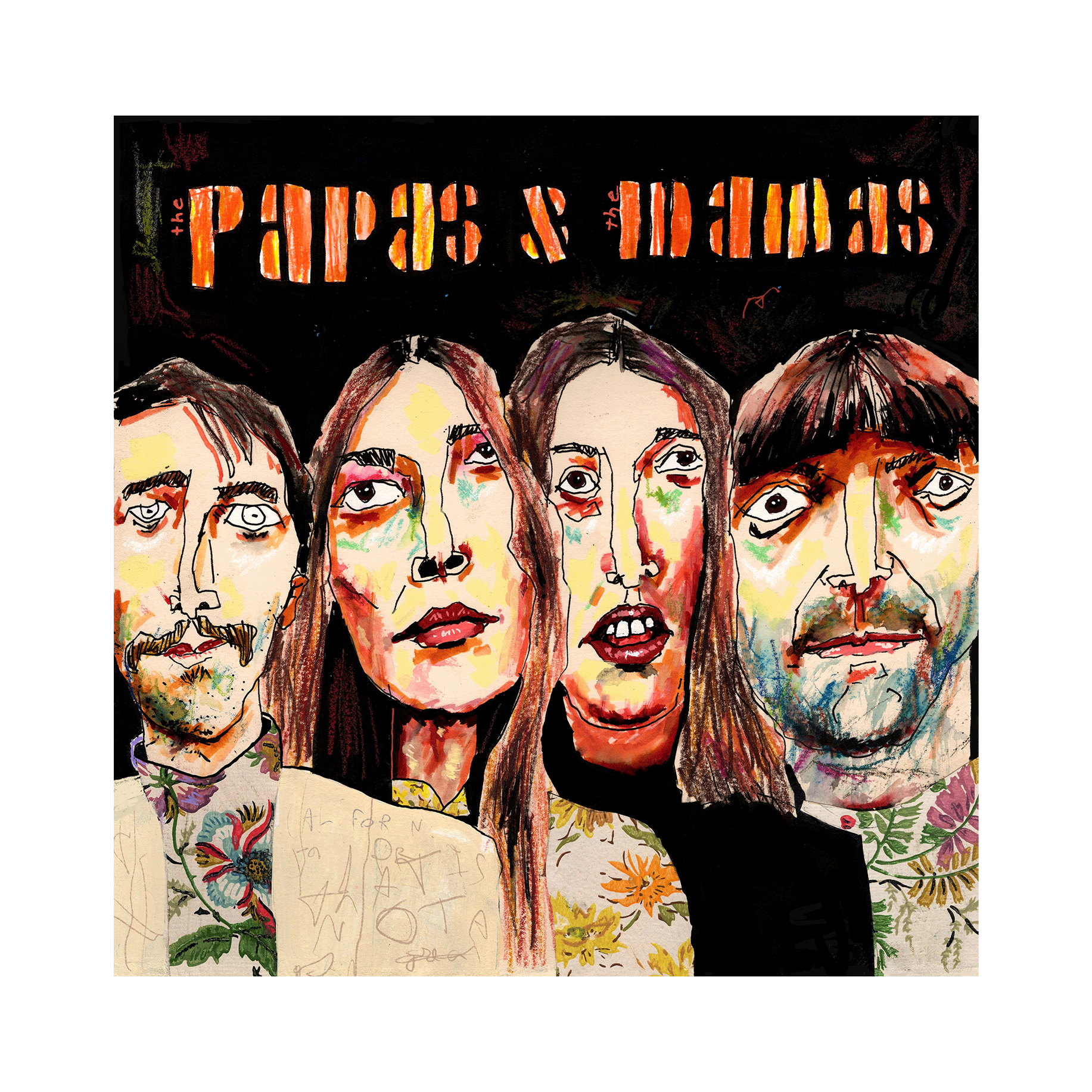 The Mamas and the Papas 11" x 11"