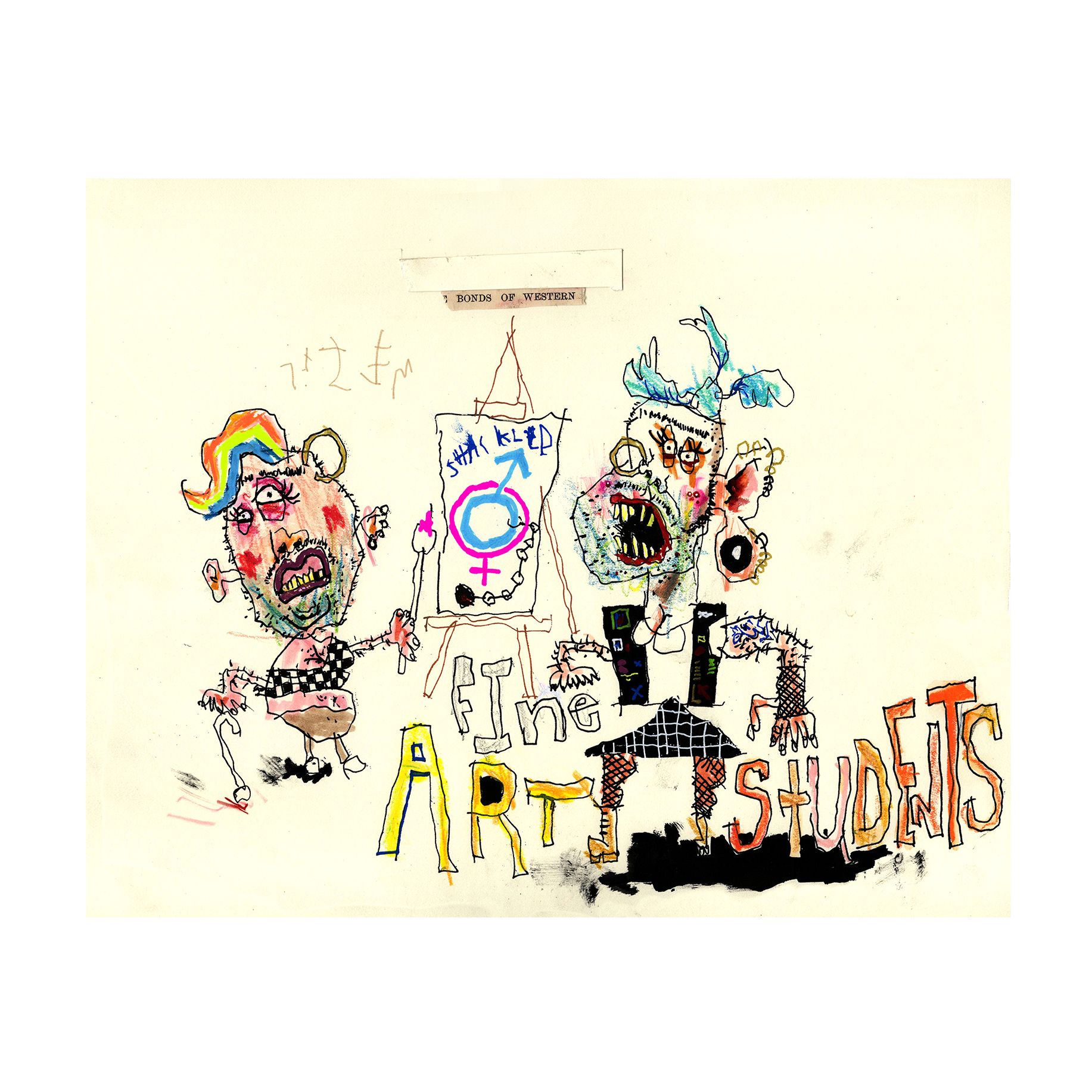 Art School Students 11" x 14"