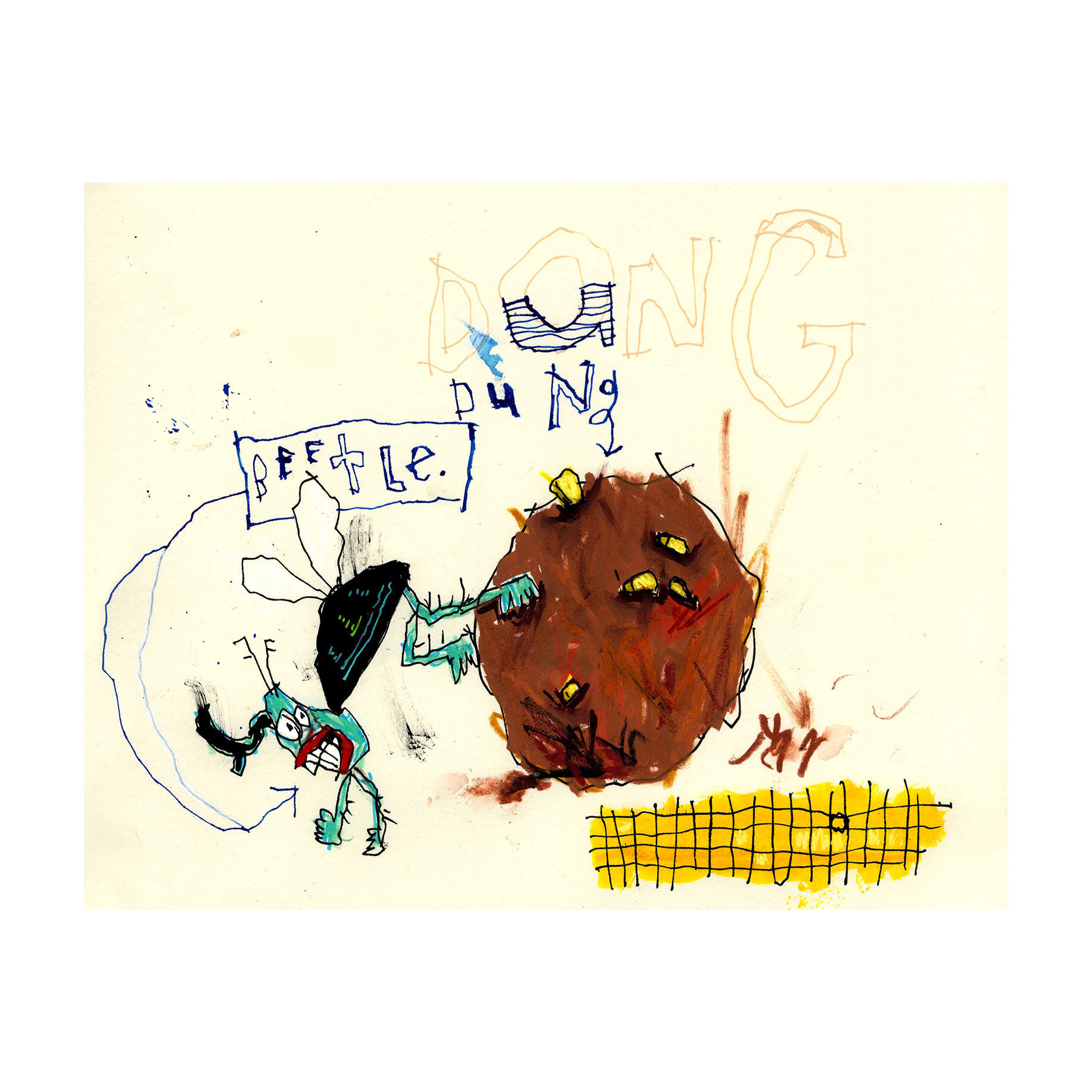 Dung Beetle 14" x 11"