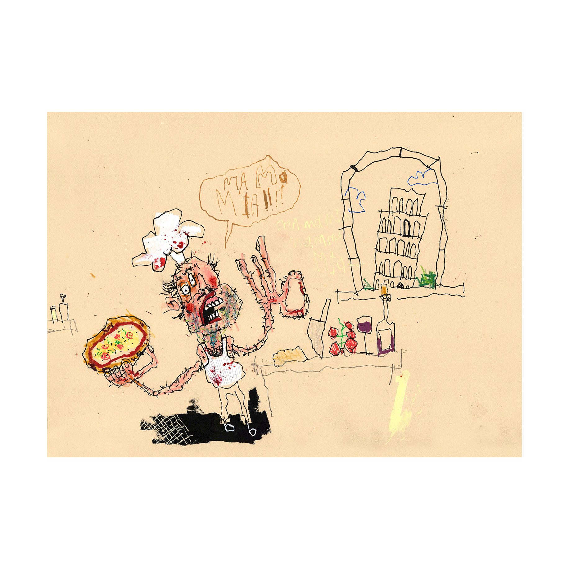 Italian Man 11" x 15"