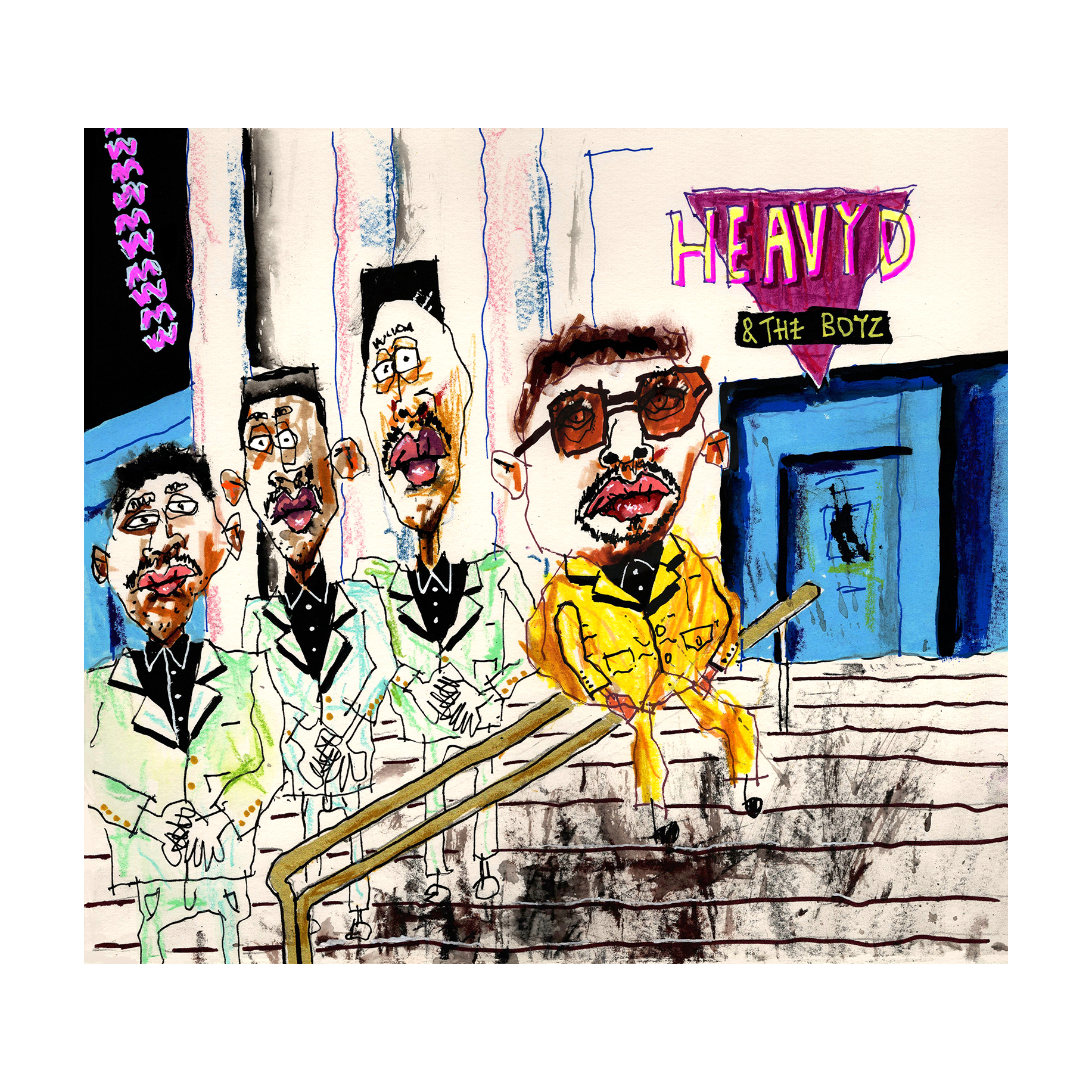 Heavy D & the Boyz 12" x 11"
