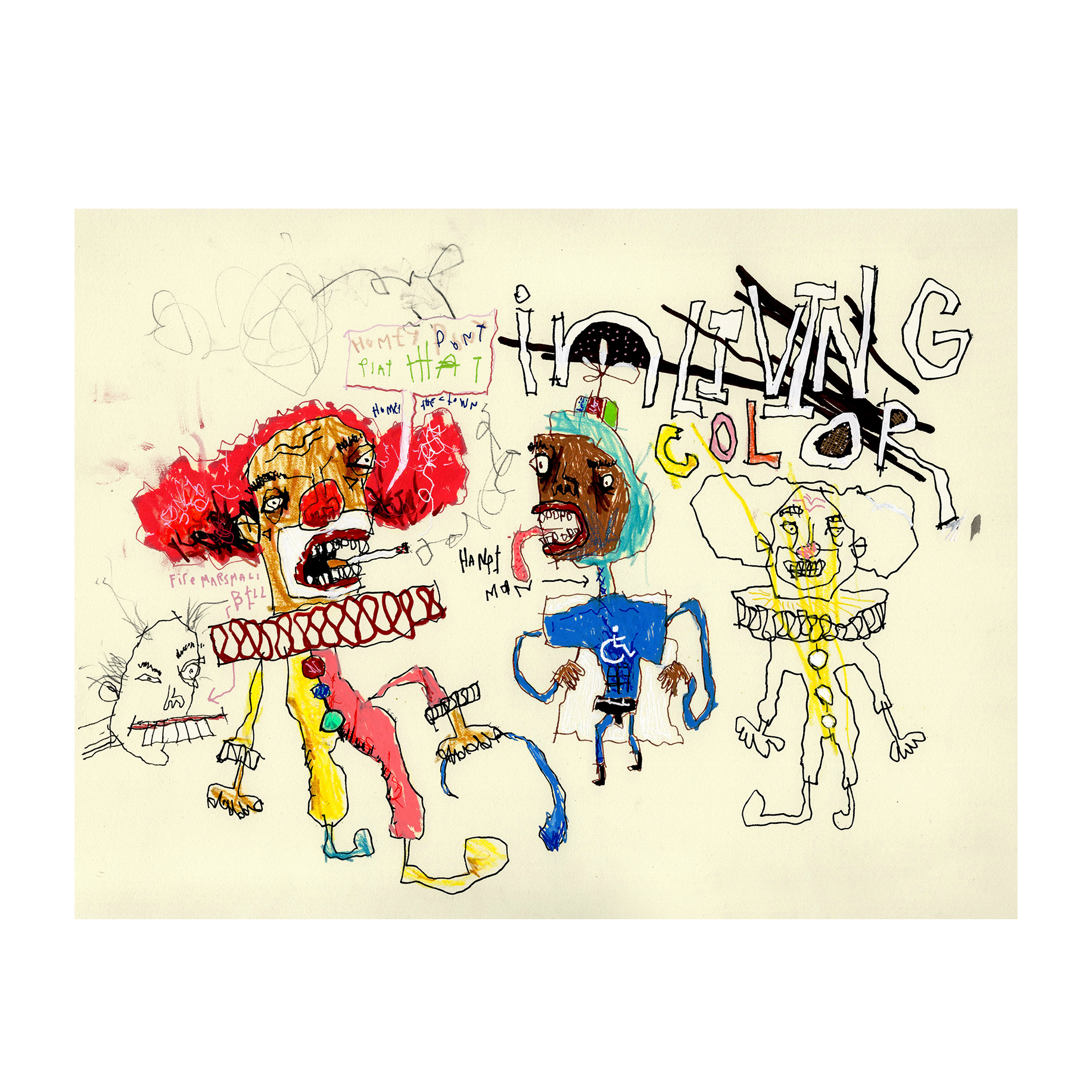 Homey The Clown (ILC) 10.5" x 14"