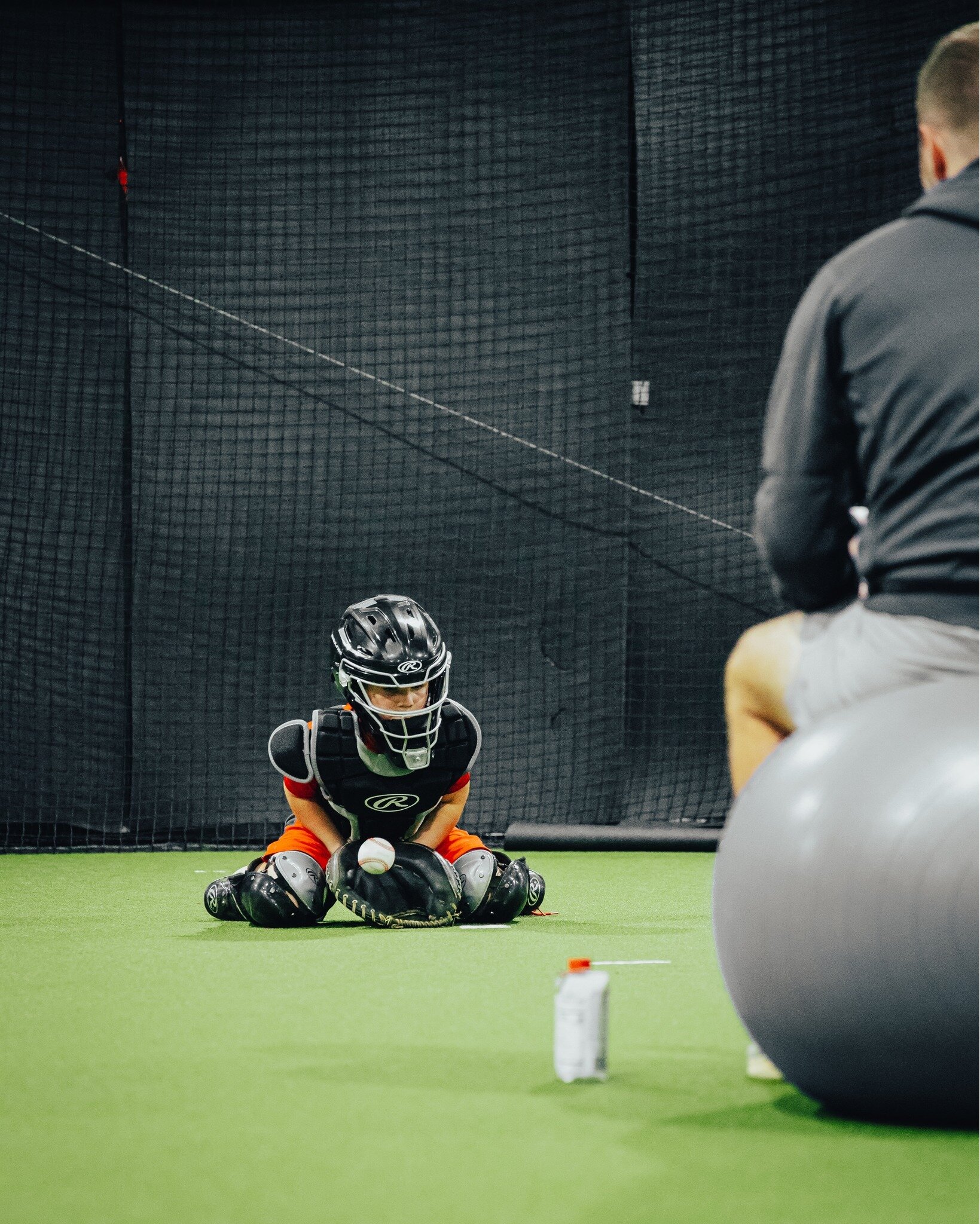 Always working⚾️🥎 Don't miss a single opportunity to get better‼️ Sign up now for our private lessons and group training to get the most for your athlete🚀 See You in The Vault🔒