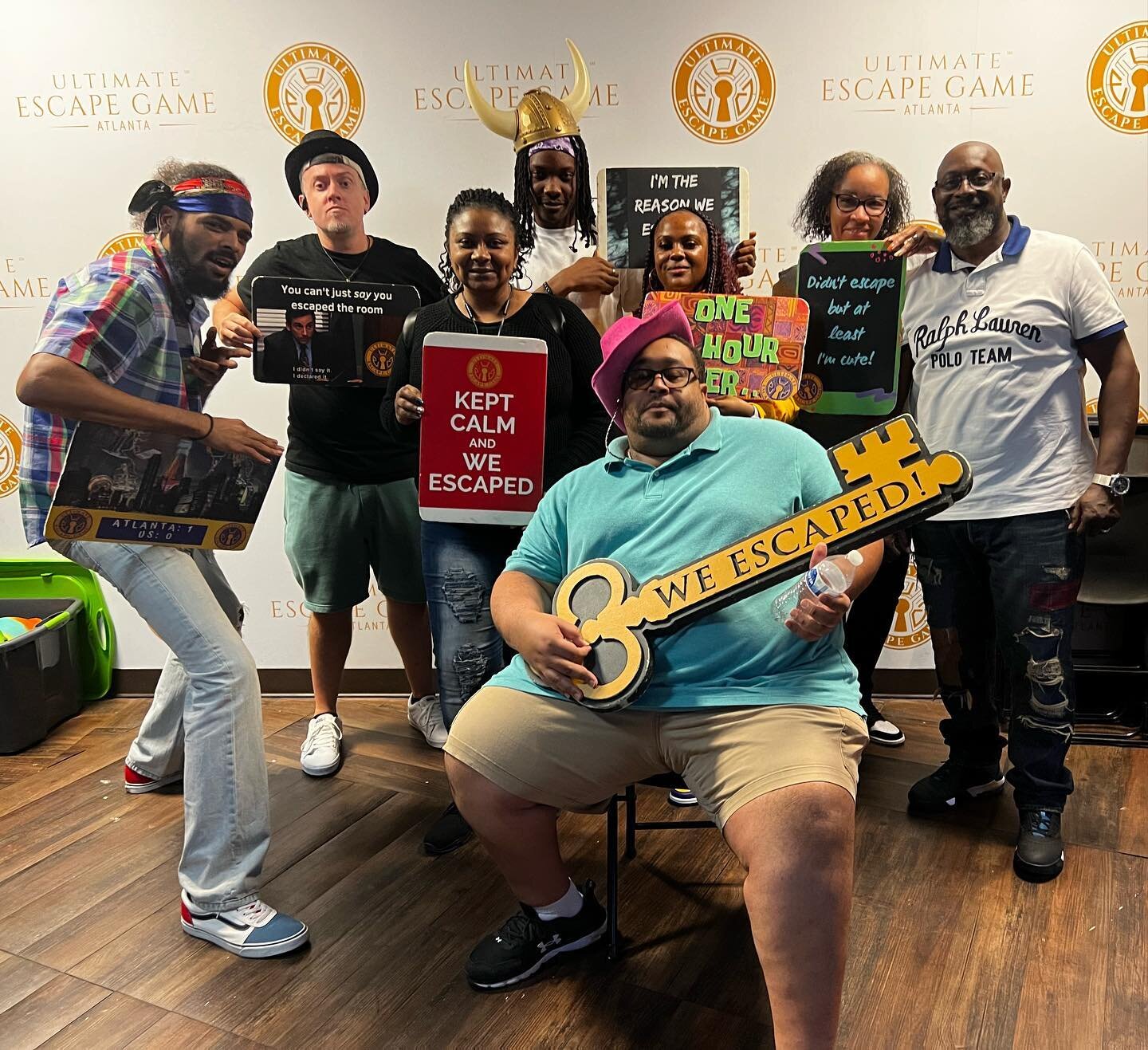 Too much fun was had wit these escape artists. Until next time gang!! It&rsquo;s up!!! 💯😏🤣🤗😤

#weescapedtheroom #atlanta #uegatlanta #funthingstodo #escapeartists #runitback #wedidthat #upandstuck #ultimateescapegameatlanta #dontplaywithme