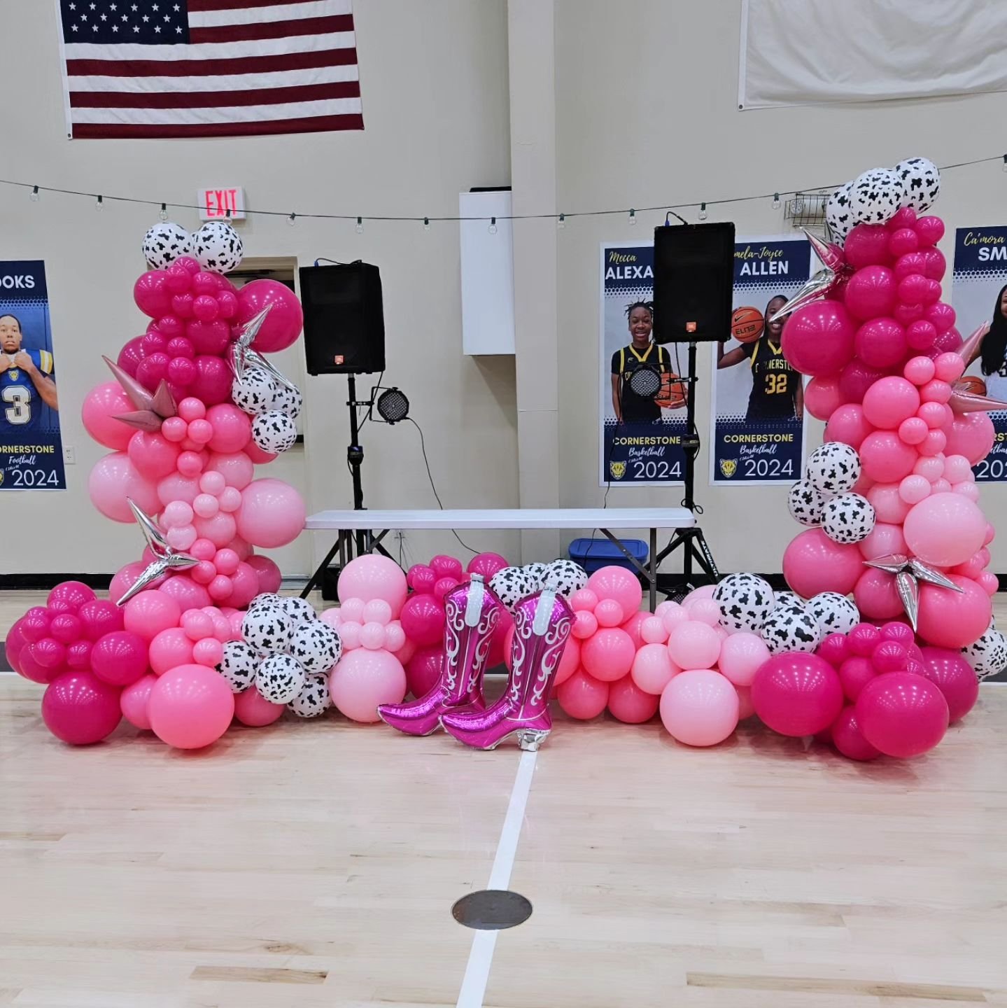 Floor garland is a vibe!
Ready for the school dance.

#pinkballoons #danceballoons #morfincreations #balloons #balloondecor #balloongarland #professionalballoons